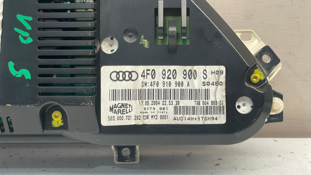 4F0920900S AUDI A6 INSTRUMENT CLUSTER PANEL