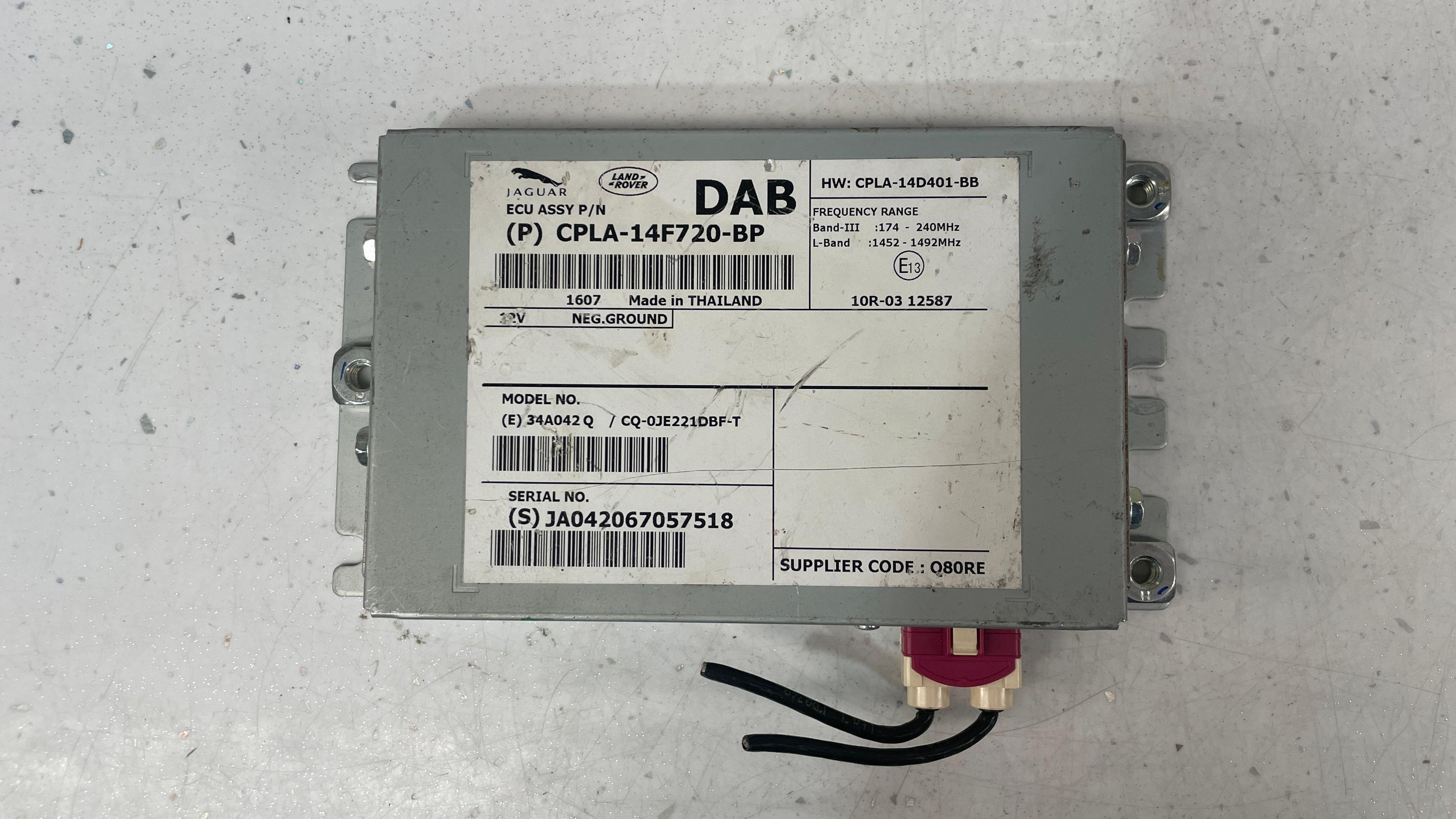 CPLA-14F720-BP  LAND ROVER DAB CONTROL MODULE ECU UNIT