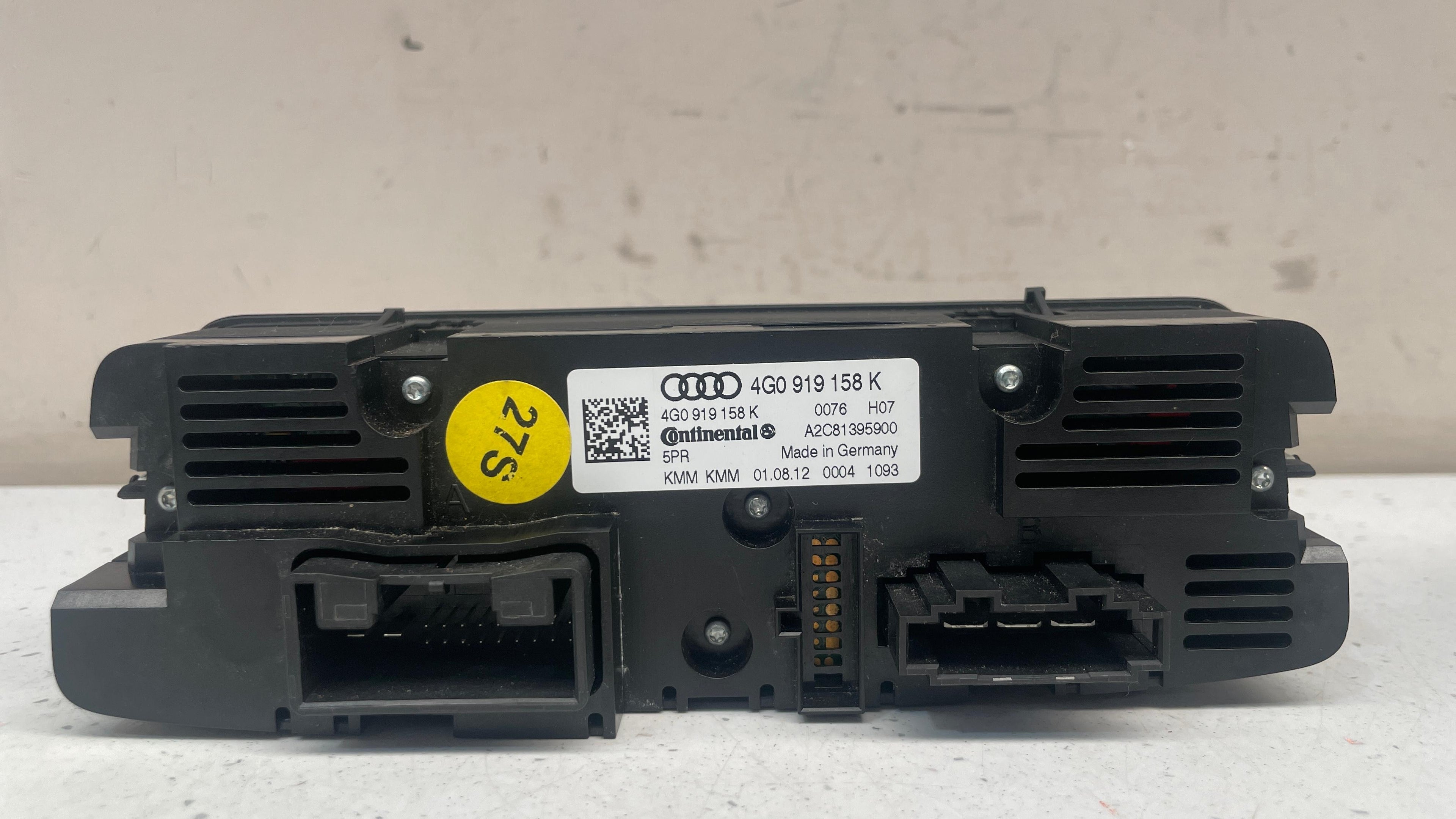 4G0919158K  AUDI A6 REAR AC CLIMATE CONTROL
