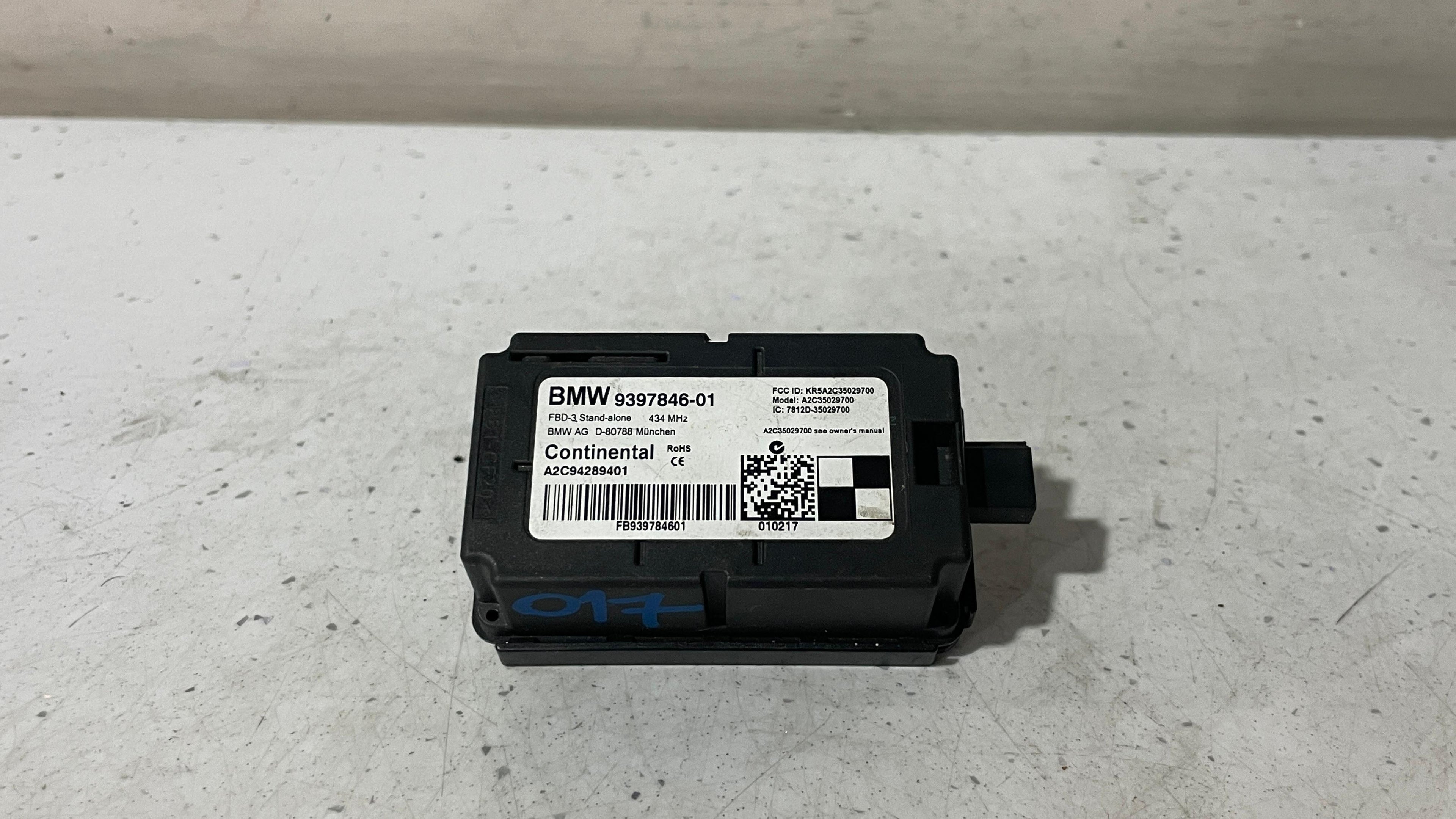 9397846-01 BMW SERIES 3 RADIO CONTROL MODULE