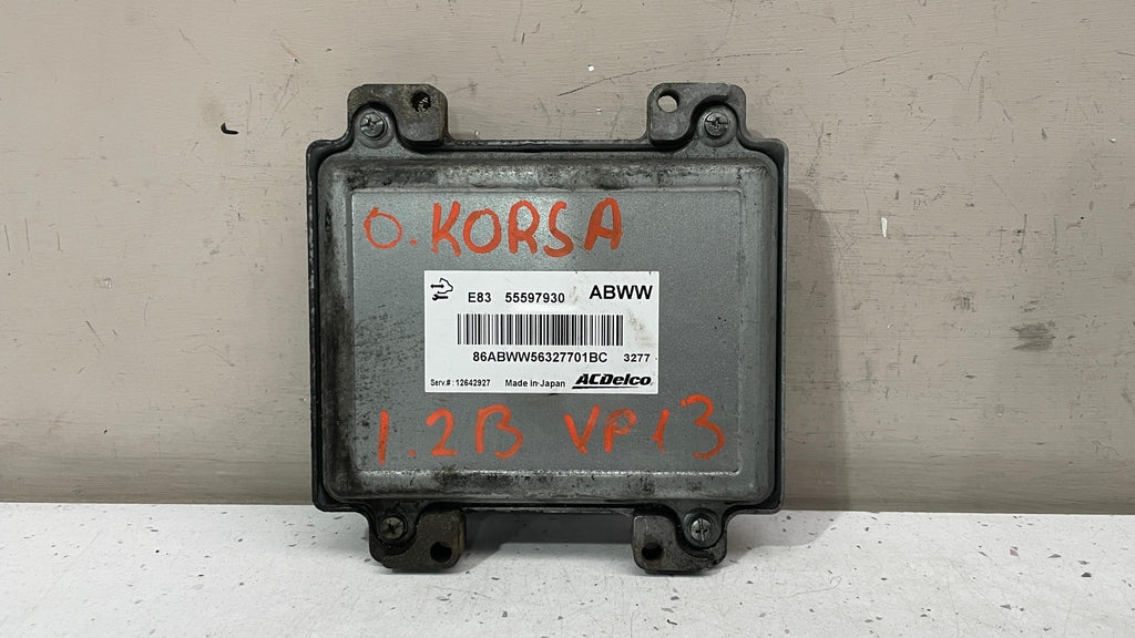55597930 OPEL CORSA ENGINE CONTROL UNIT ECU