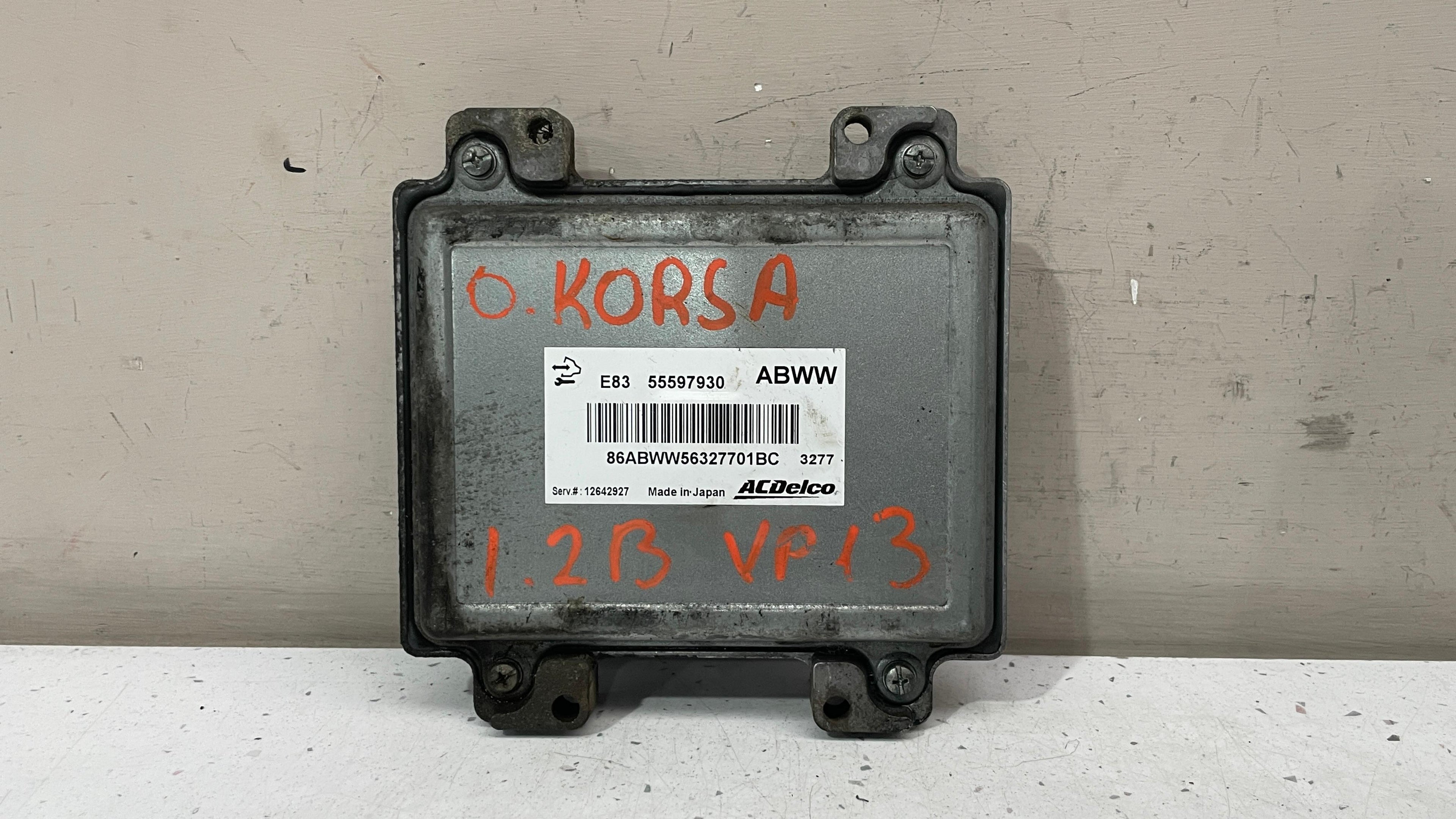 55597930 OPEL CORSA ENGINE CONTROL UNIT ECU