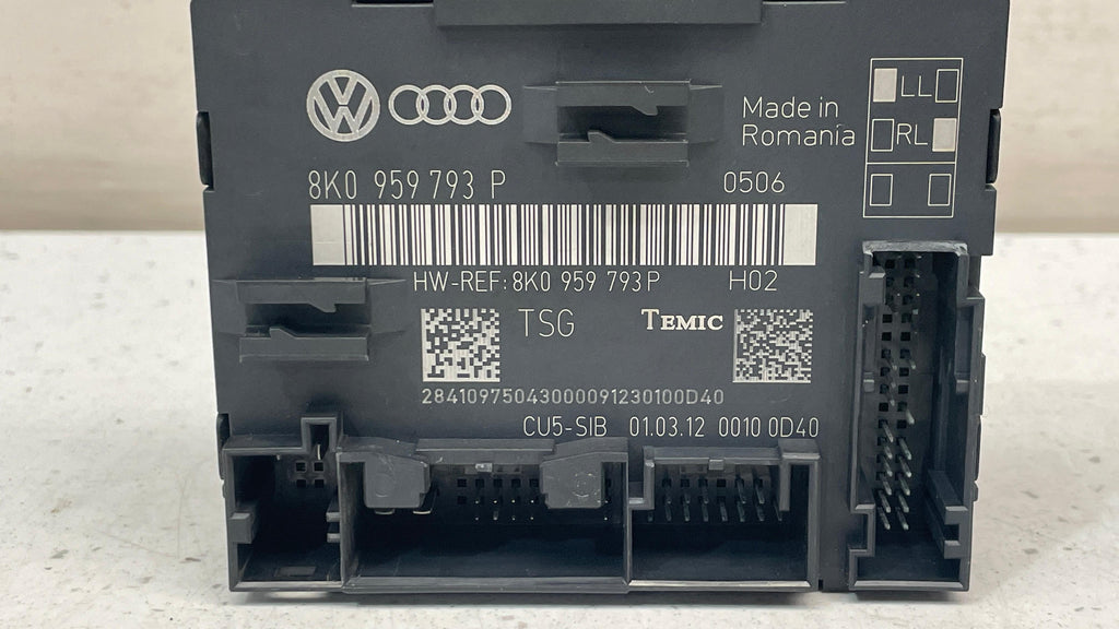 8K0959793P AUDI Q5 LEFT REAR DOOR CONTROL MODULE