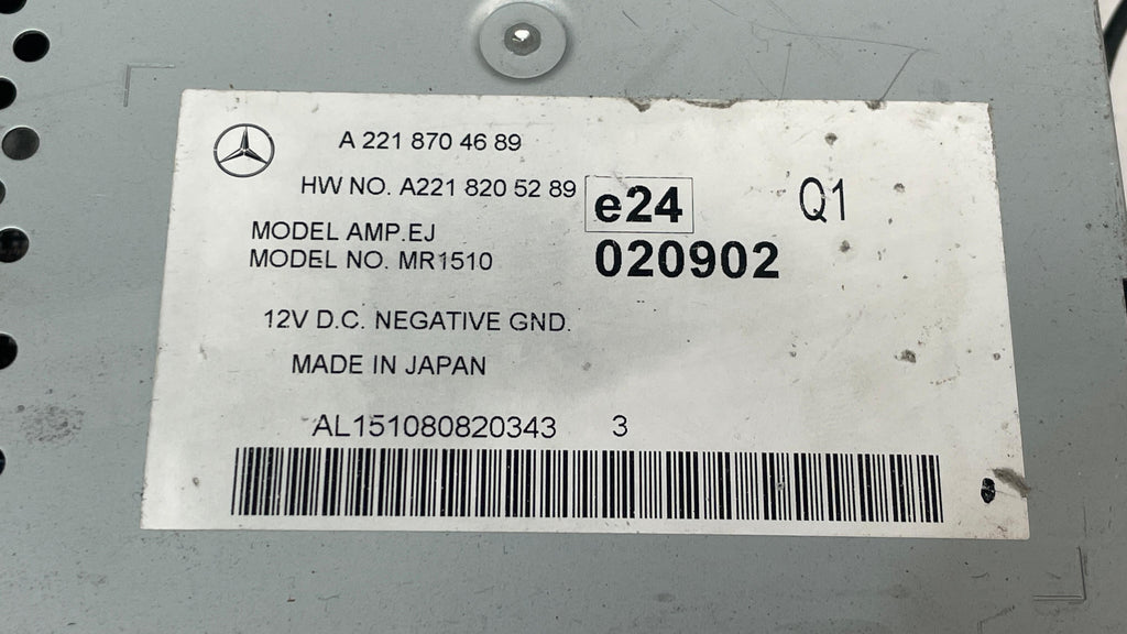 A2218704689 MERCEDES W221 AMPLIFIER SOUND SYSTEM RADIO