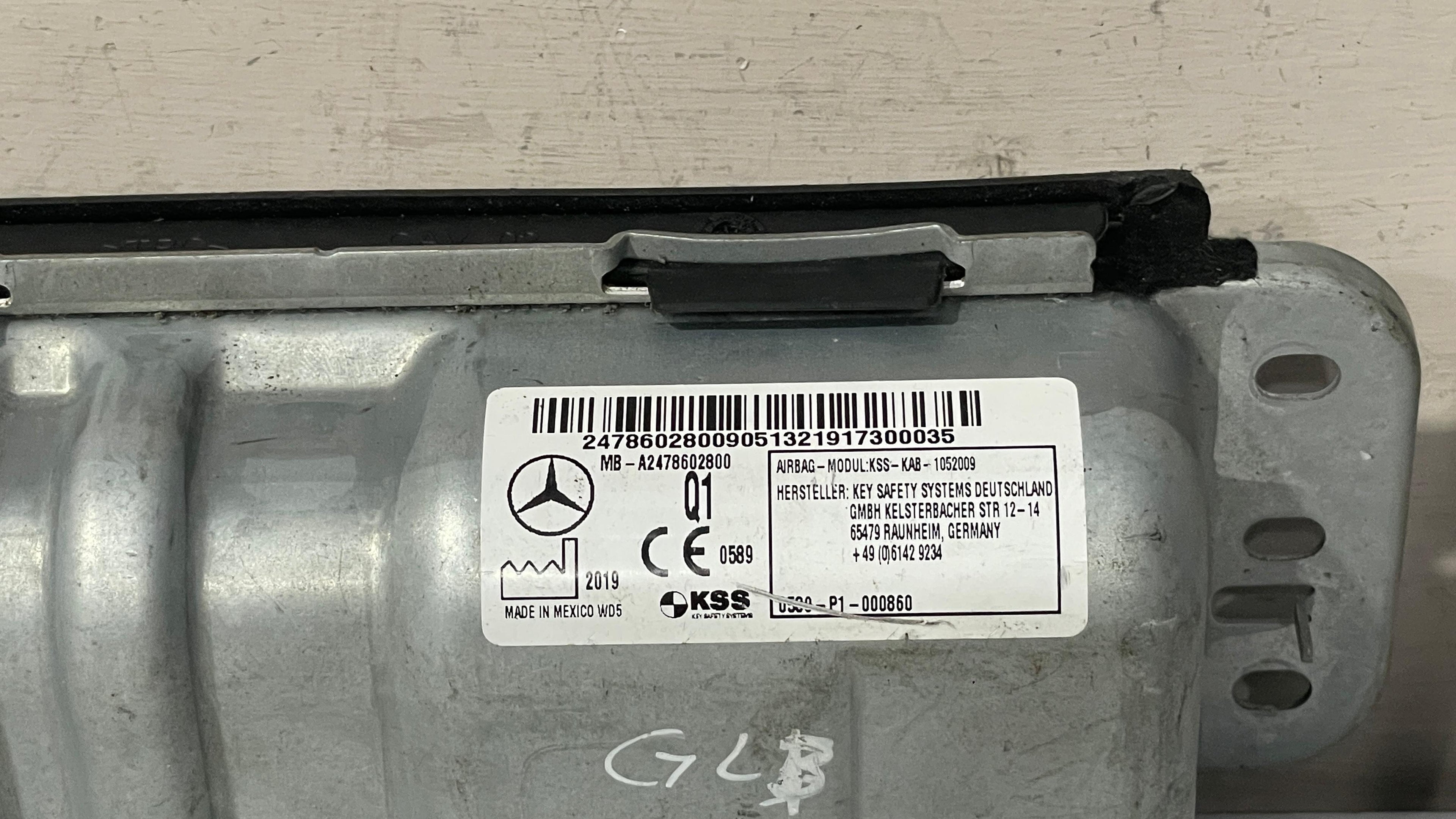 A2478602800 MERCEDES GLB KNEE SRS CONTROL UNIT