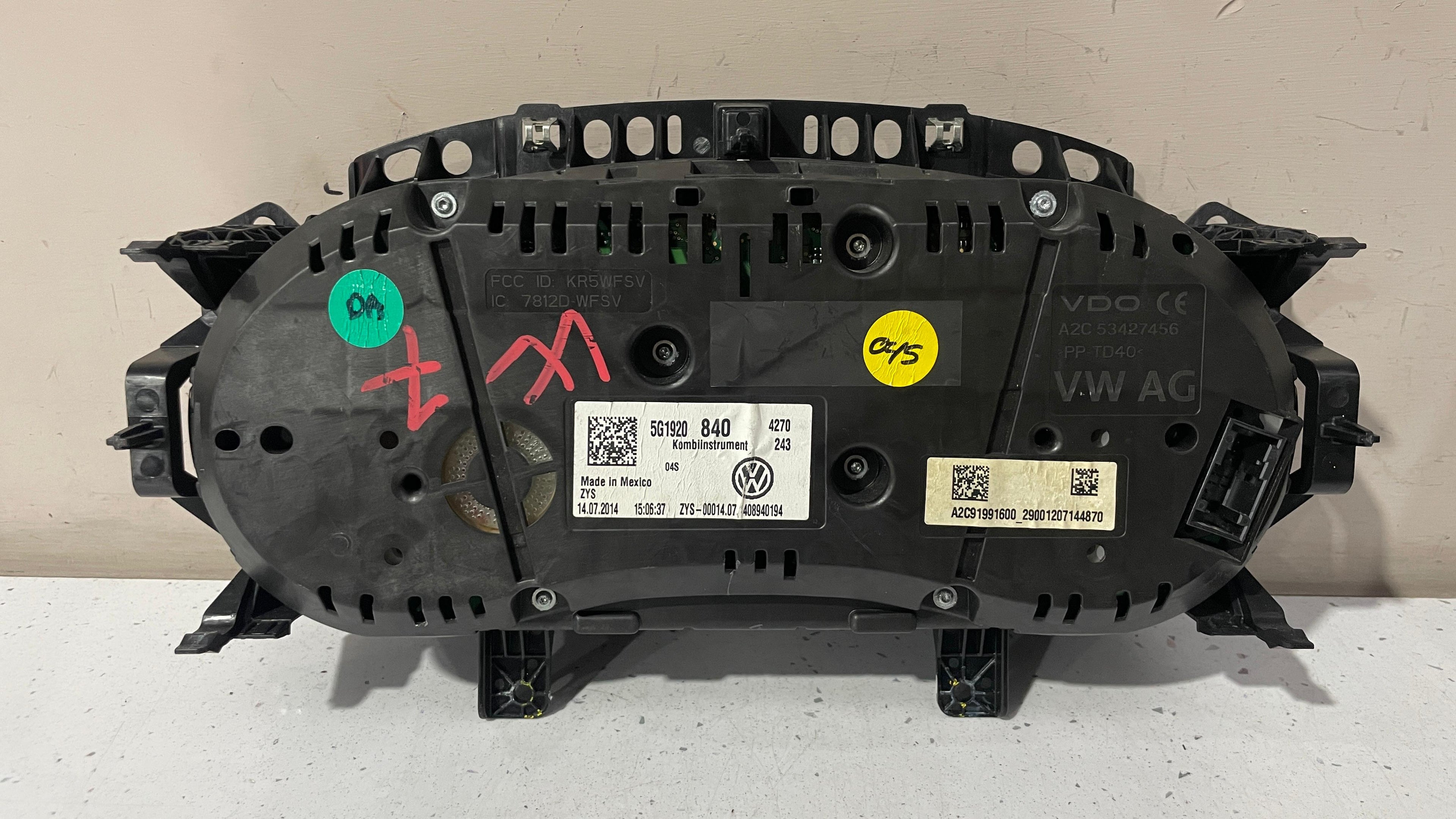 5G1920840 VOLKSWAGEN GOLF VII SPEEDOMETER INSTRUMENT CLUSTER