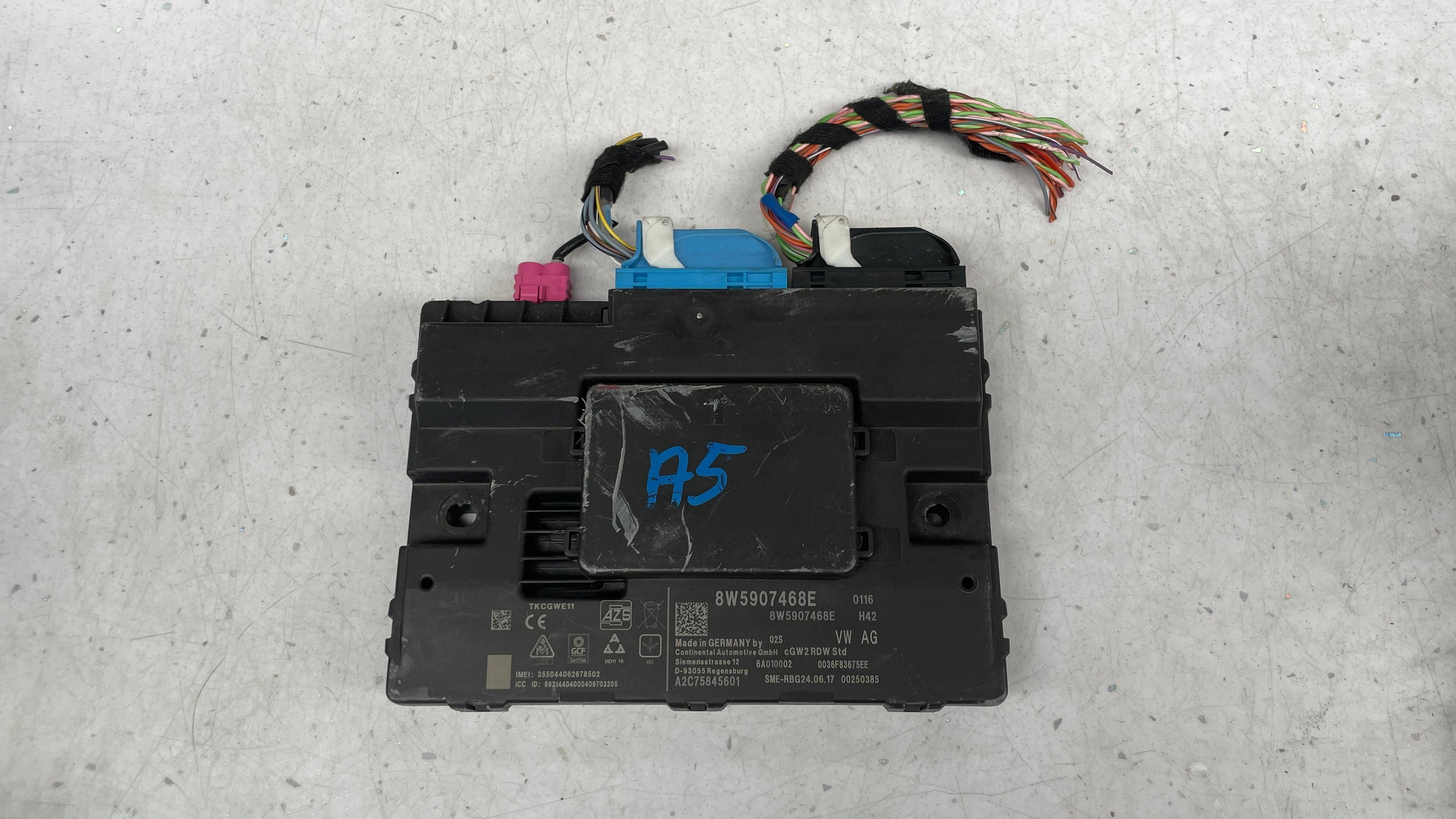8W5907468E AUDI A5 GATEWAY CONTROL UNIT