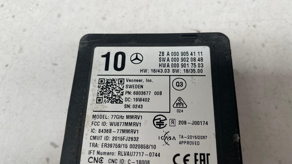 A0009054111 MERCEDES REAR BLIND SPOT RADAR SENSOR
