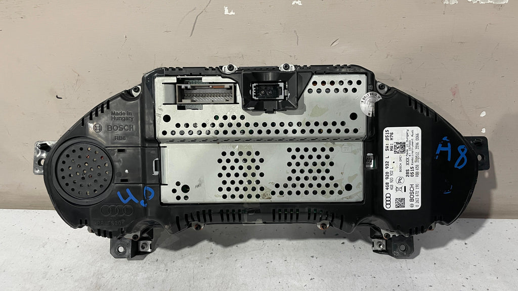 4G8920932L AUDI S7 SPEEDOMETER INSTRUMENT CLUSTER PANEL