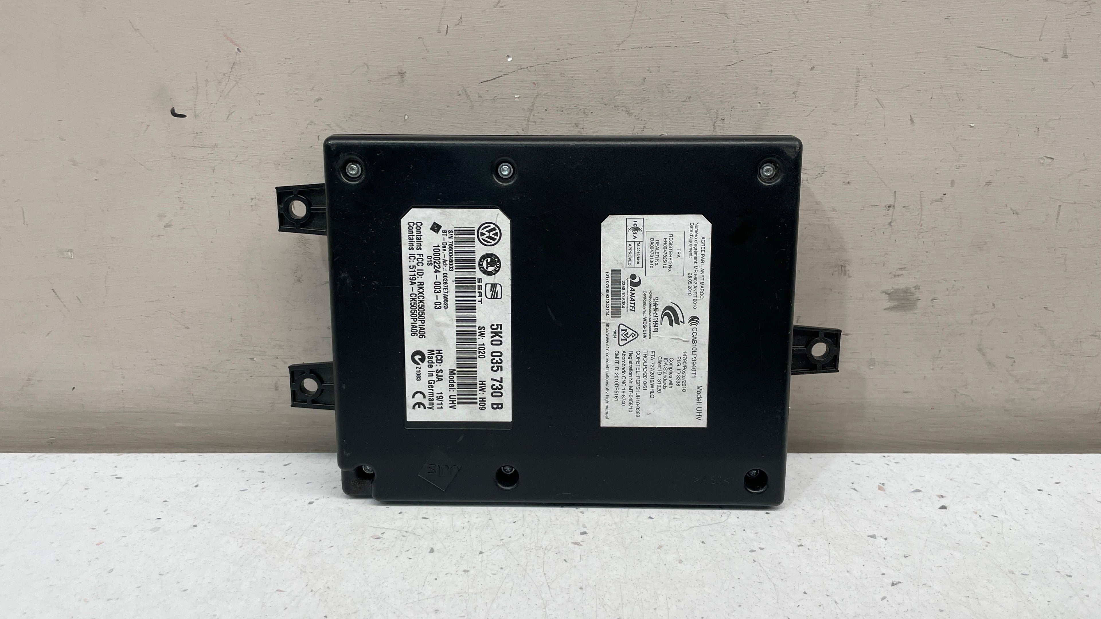5K0035730B VOLKSWAGEN BLUETOOTH ECU CONTROL MODULE