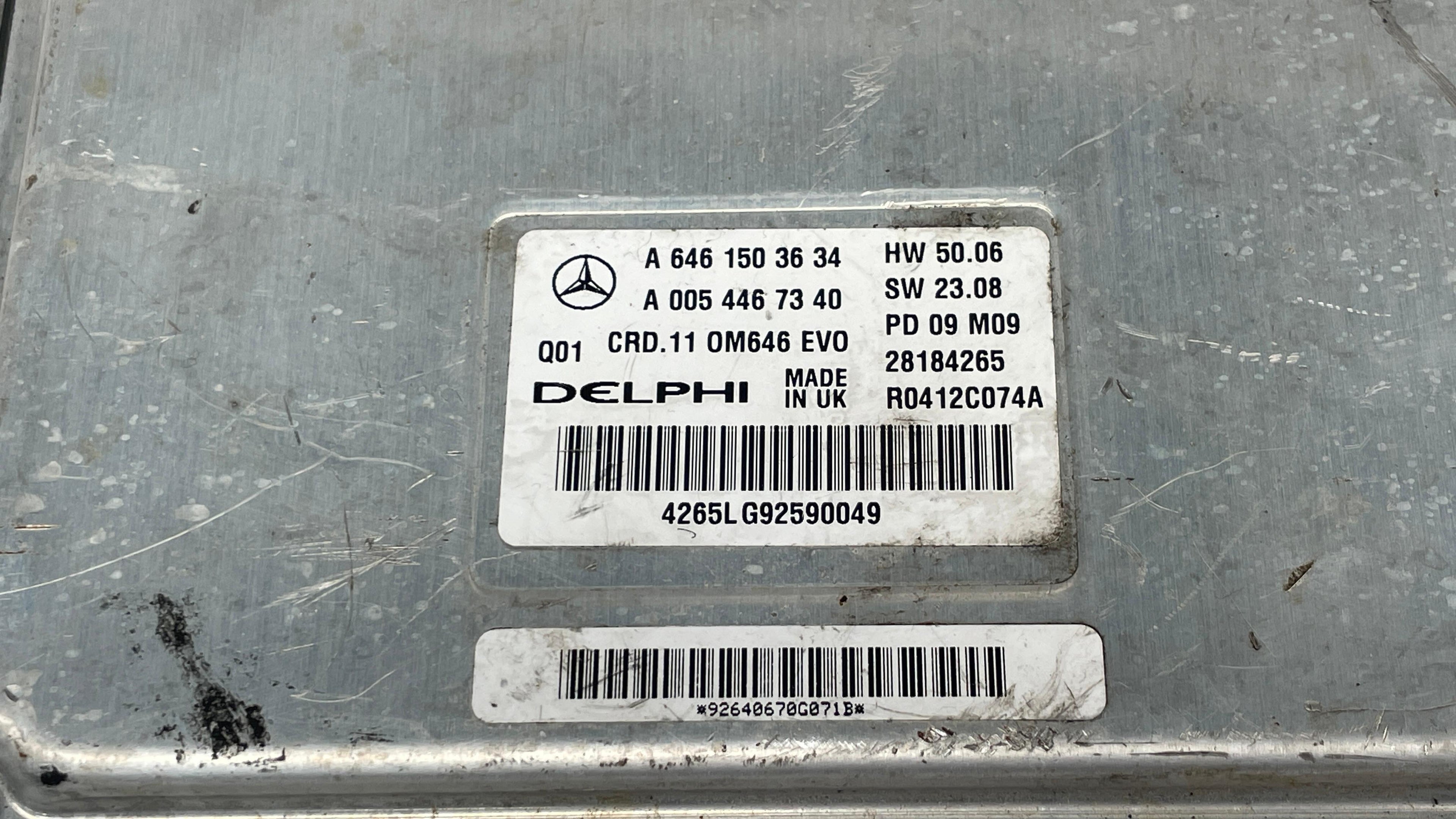 A6461503634 MERCEDES W204 ENGINE CONTROL UNIT ECU