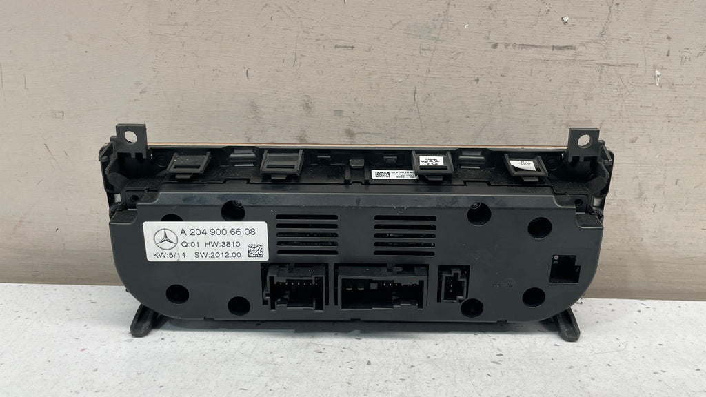 A2049006608 MERCEDES W204 CLIMATE CONTROL PANEL