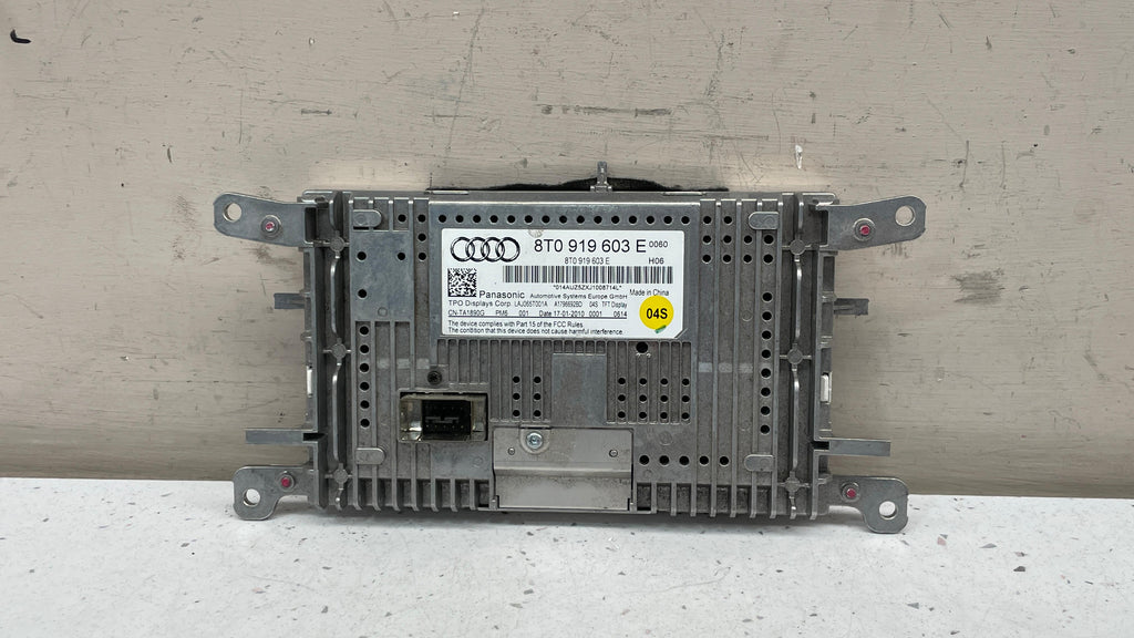 8T0919603E AUDI A4 NAVIGATION DISPLAY SCREEN UNIT