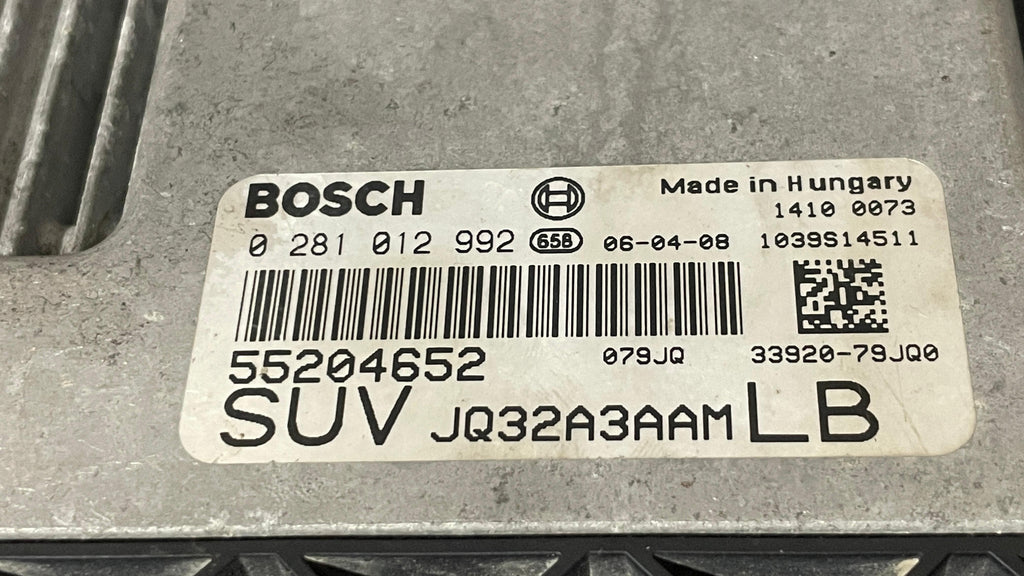 55204652 SUZUKI SX4 ENGINE CONTROL UNIT ECU