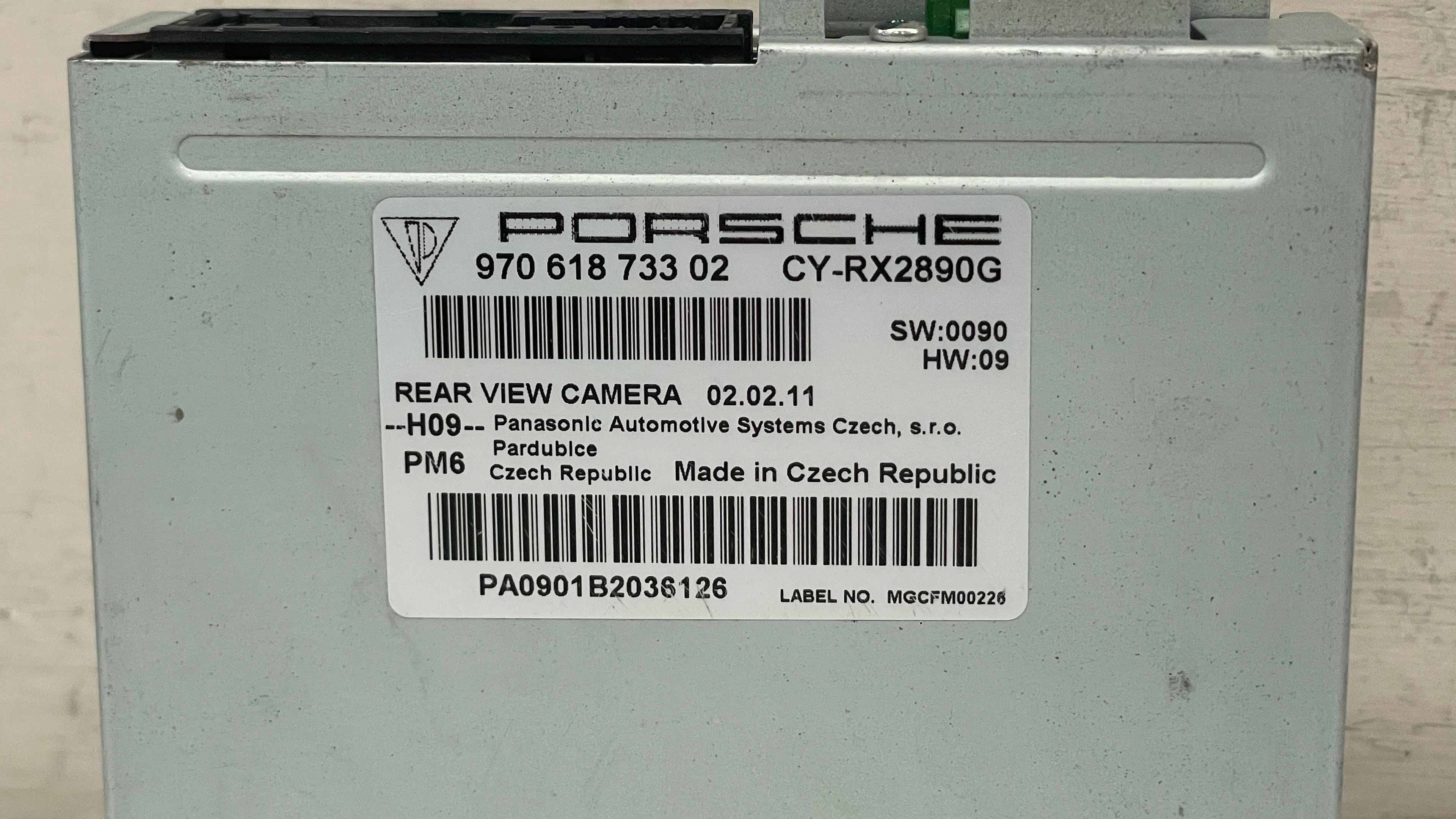 97061873302 PORSCHE PANAMERA REAR VIEW BACKUP CAMERA