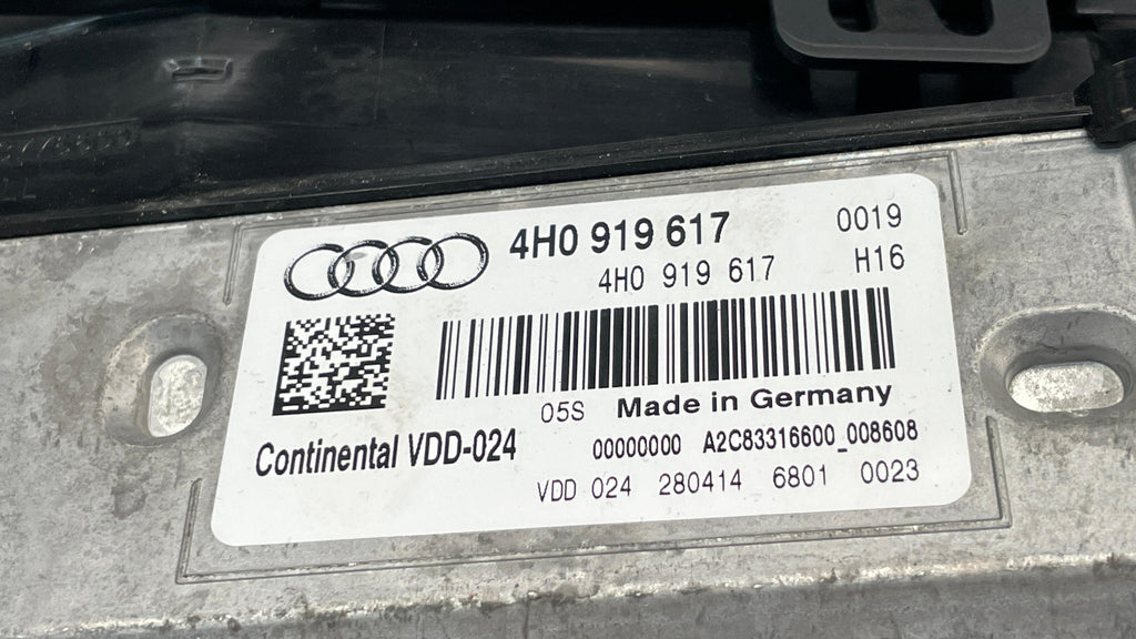 4H0919617 AUDI A8 DISPLAY SCREEN UNIT PANEL