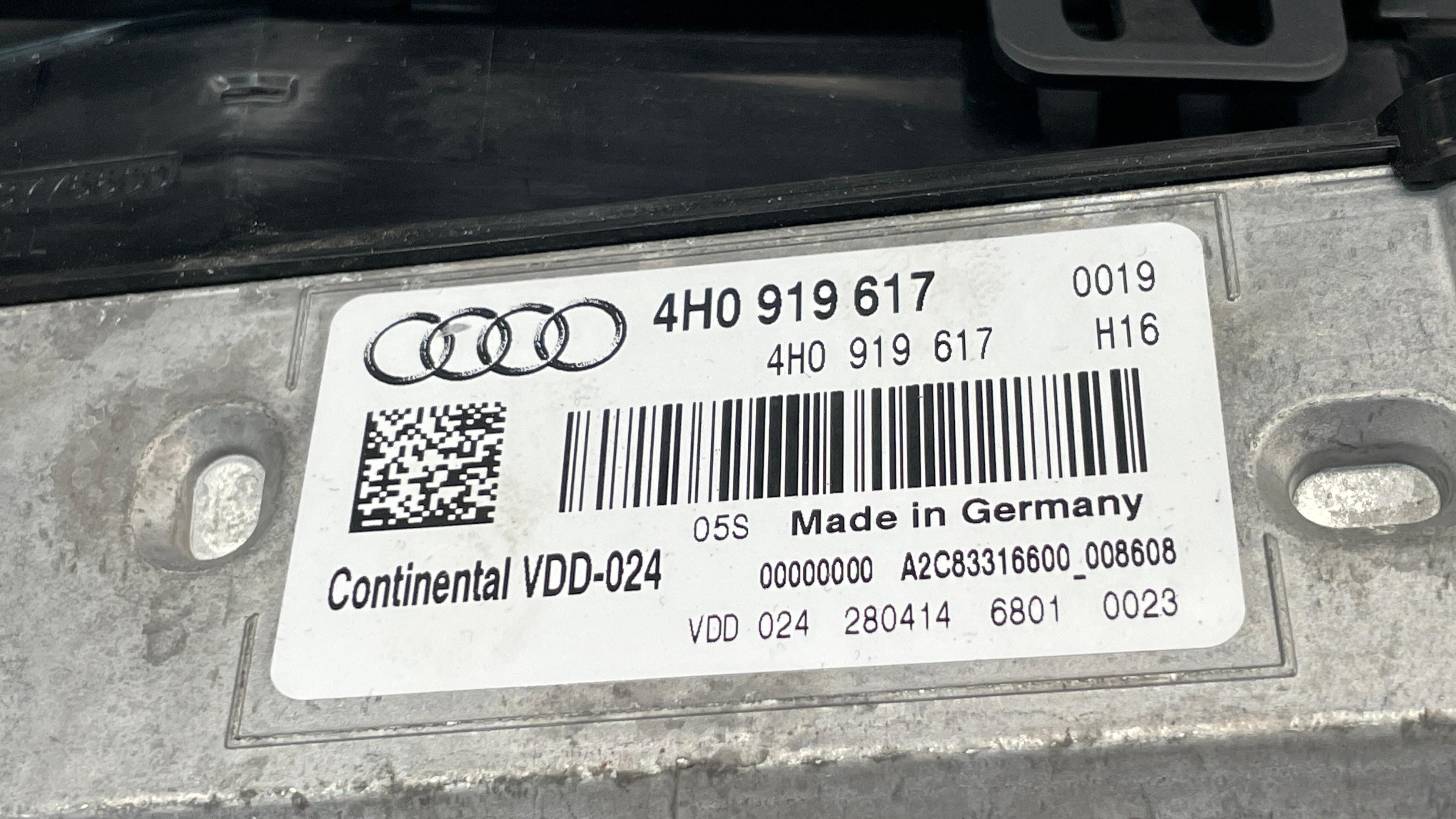 4H0919617 AUDI A8 DISPLAY SCREEN UNIT PANEL