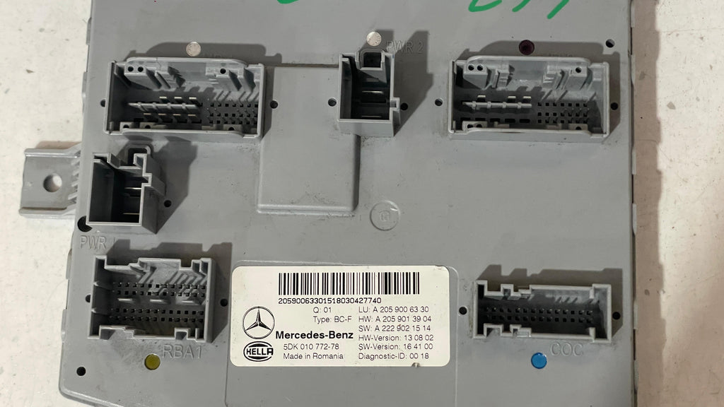 A2059006330 MERCEDES W205 SAM CONTROL MODULE UNIT