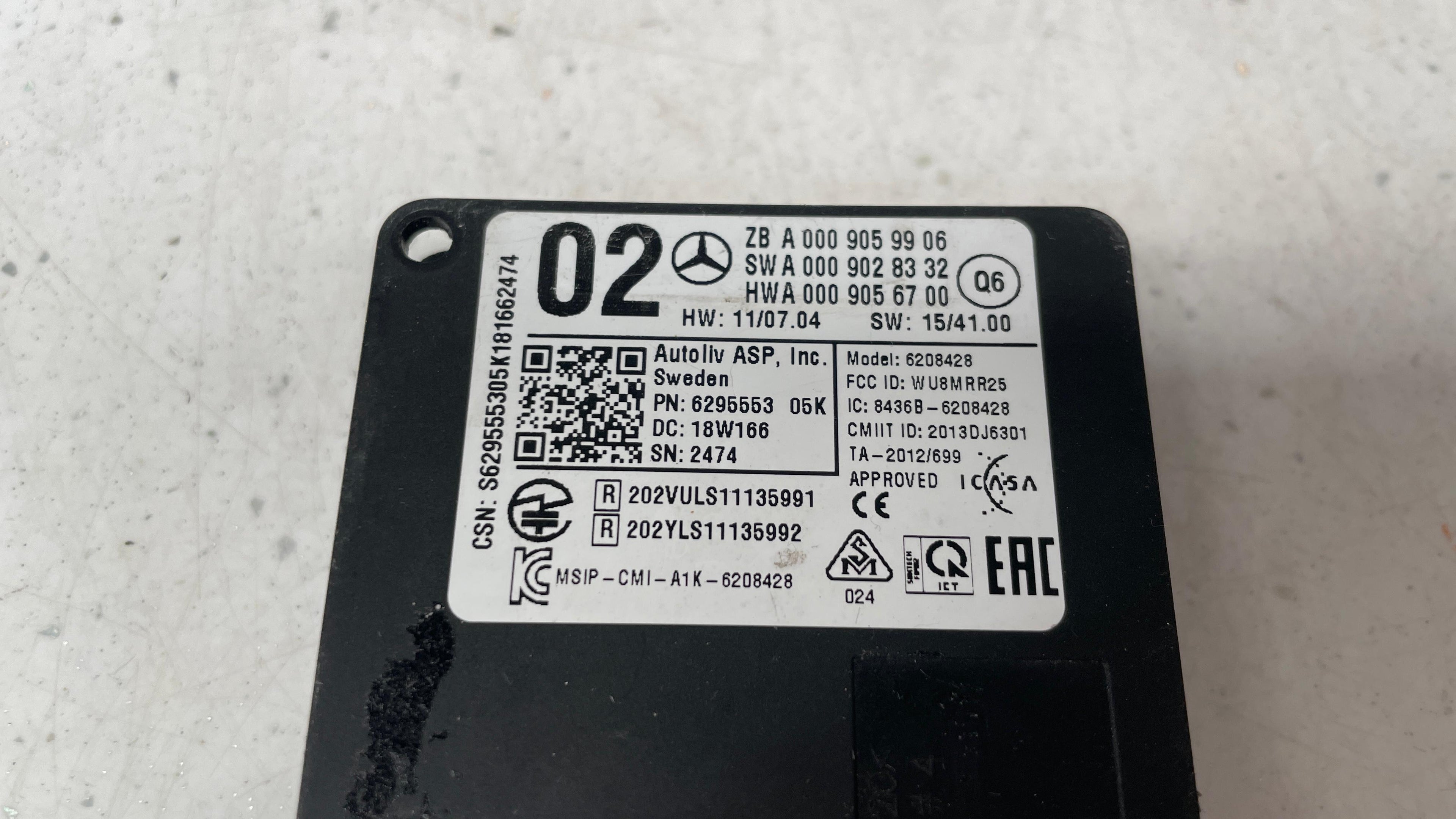 A0009059906 MERCEDES GLE BLIND SPOT RADAR SENSOR