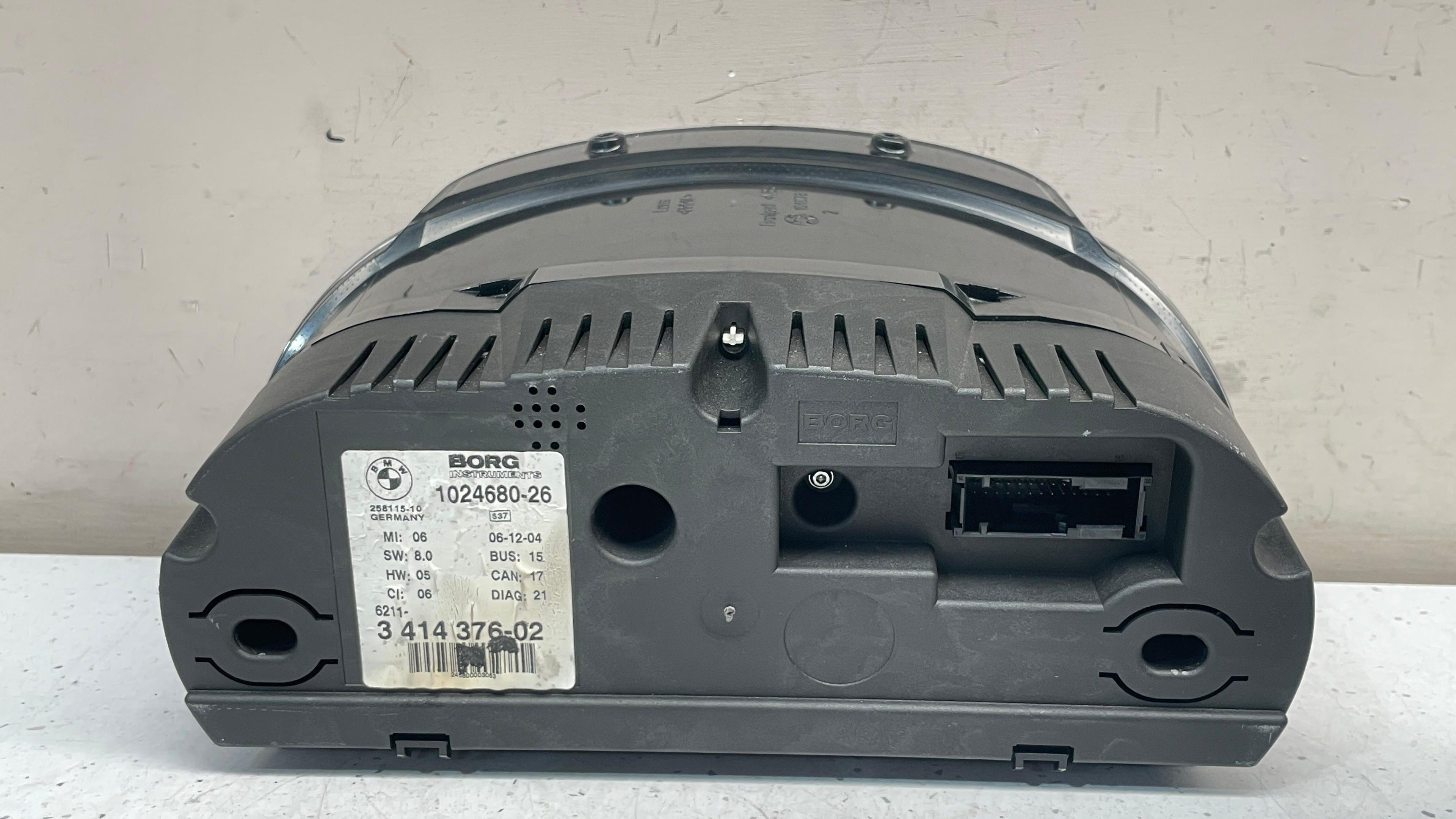 3414376-02 BMW X3 INSTRUMENT PANEL CLUSTER