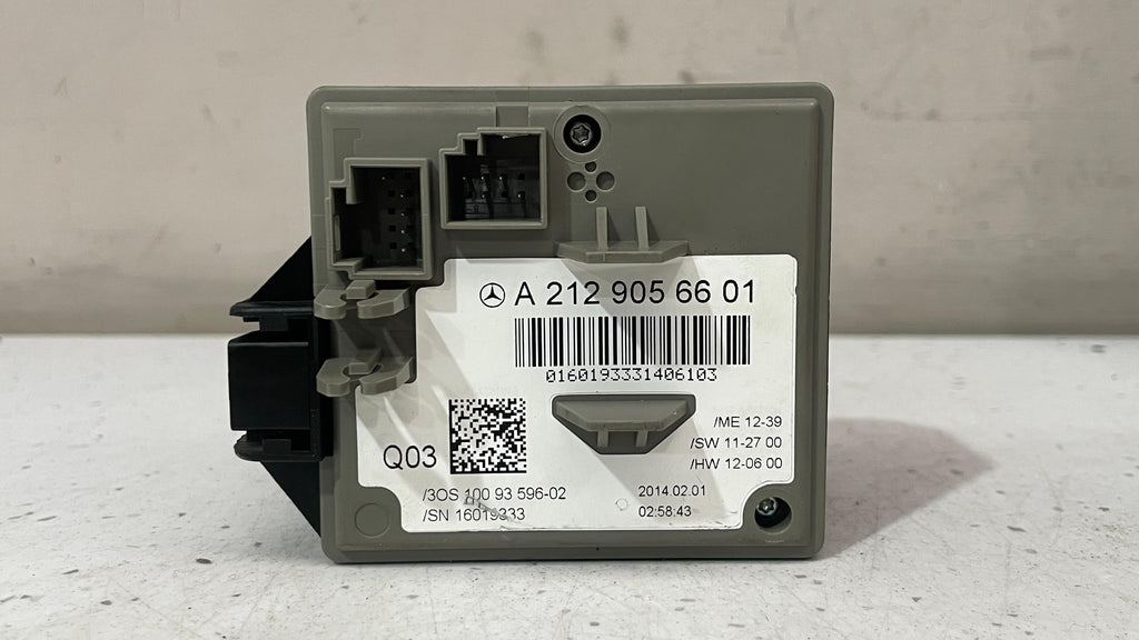 A2129056601 MERCEDES W212 IGNITION KEY SWITCH START MODULE