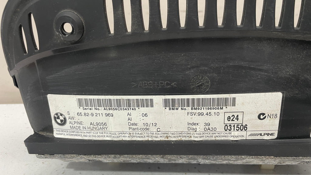 65829211969 BMW E90 INSTRUMENT CLUSTER PANEL