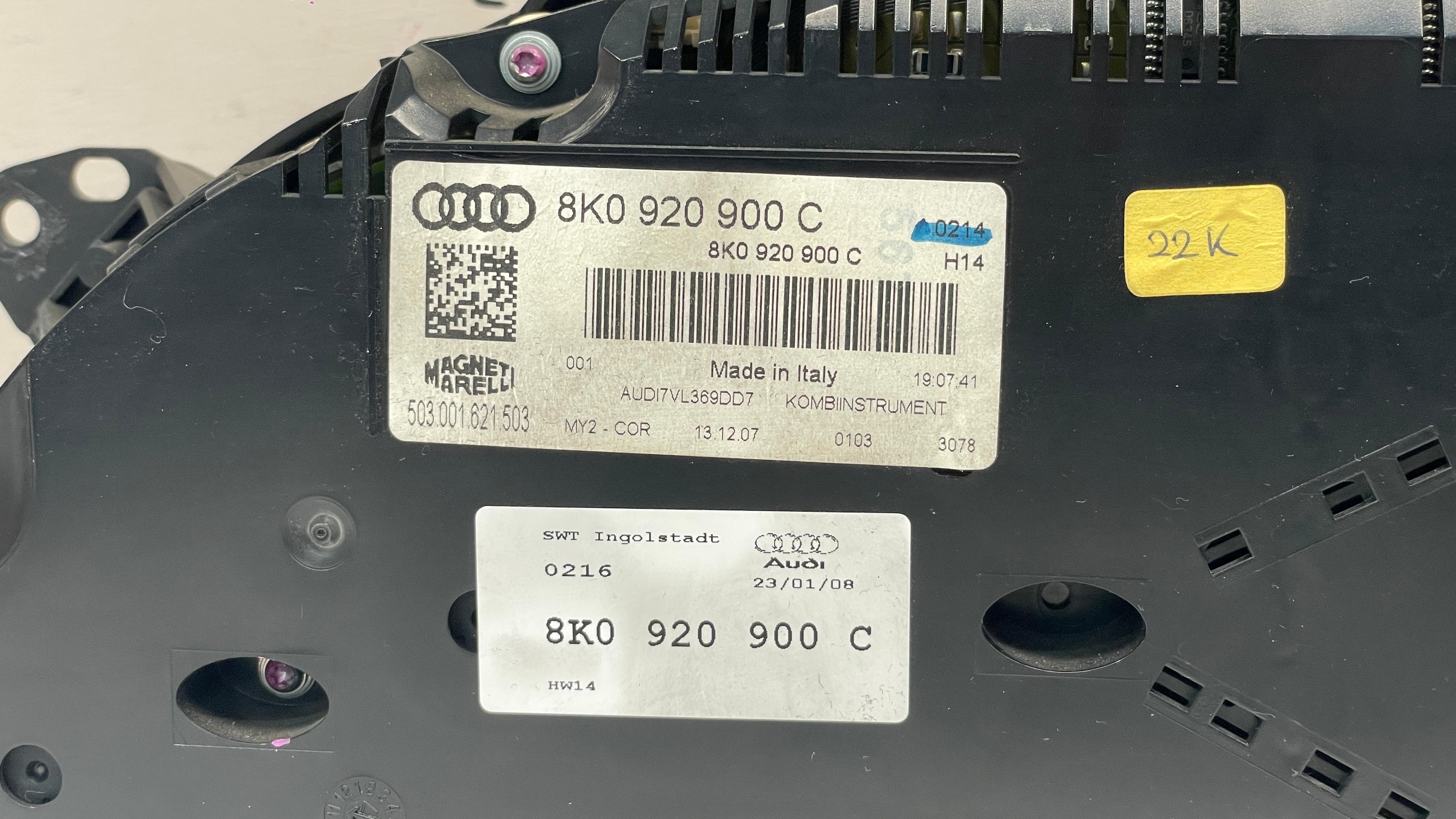 8K0920900C AUDI A4 INSTRUMENT CLUSTER PANEL SWITCH
