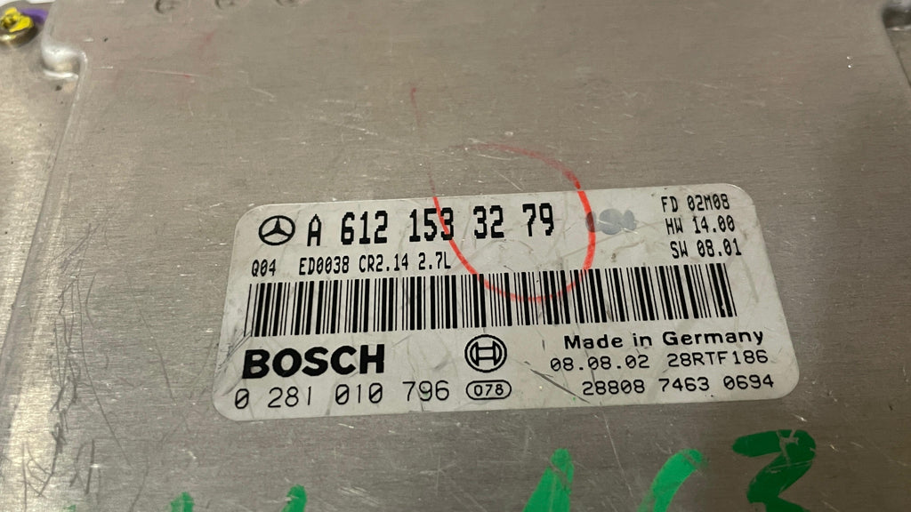 A6121533279 MERCEDES W163 ENGINE CONTROL UNIT ECU