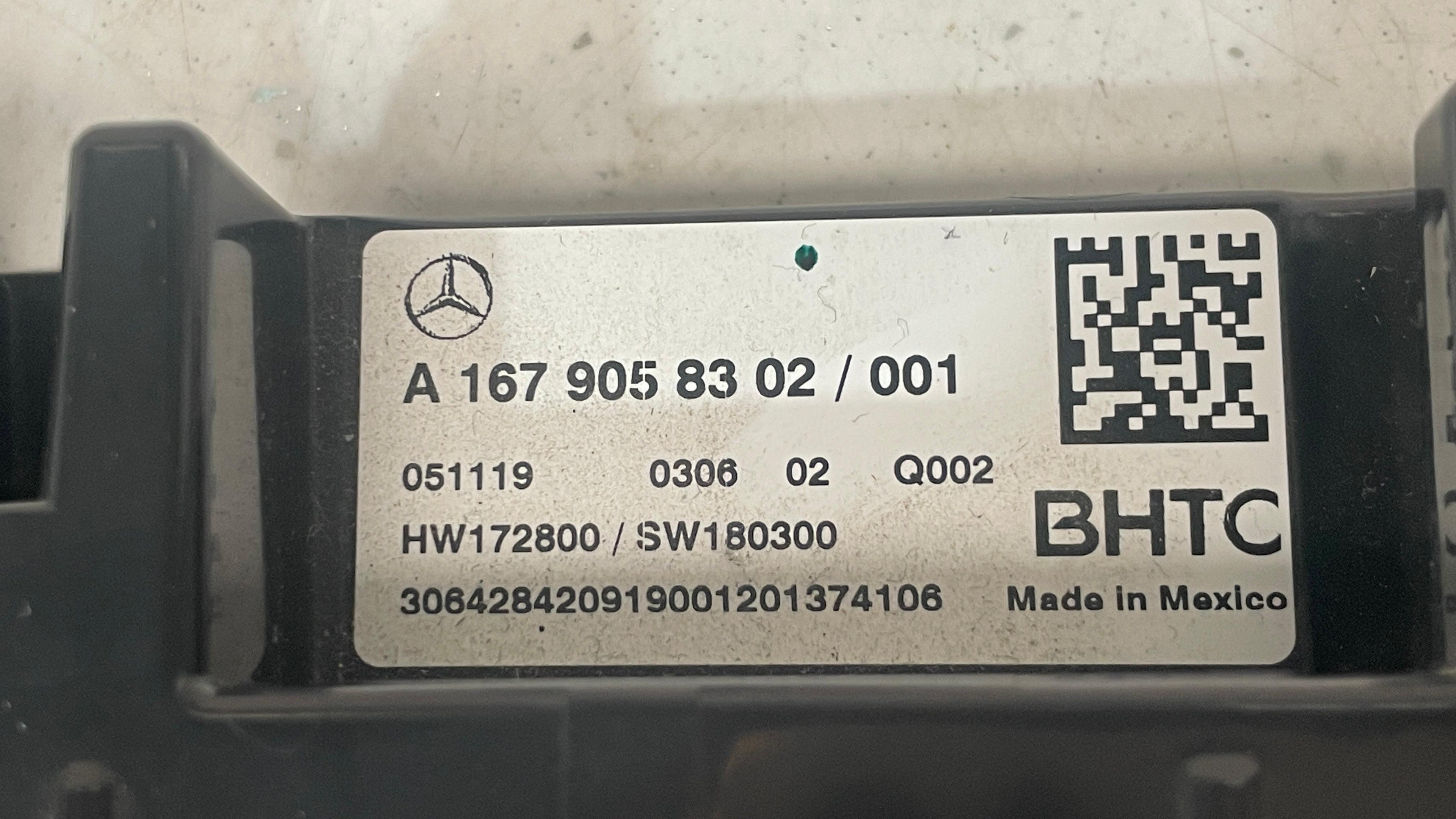 A1679058302 MERCEDES GLS X167 AC CLIMATE CONTROL PANEL