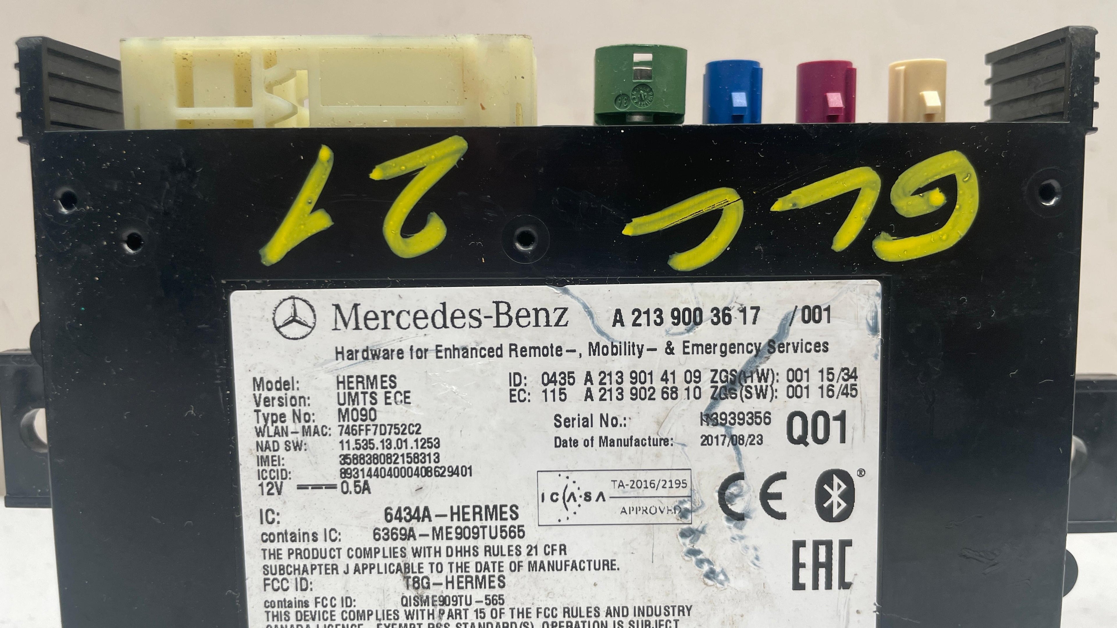 A2139003617 MERCEDES TELEMATIC COMMUNICATION CONTROL MODULE