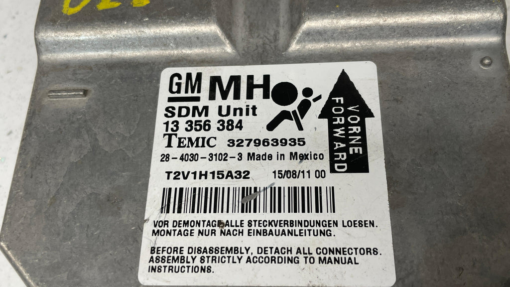 327963935 OPEL CORSA SRS CONTROL UNIT