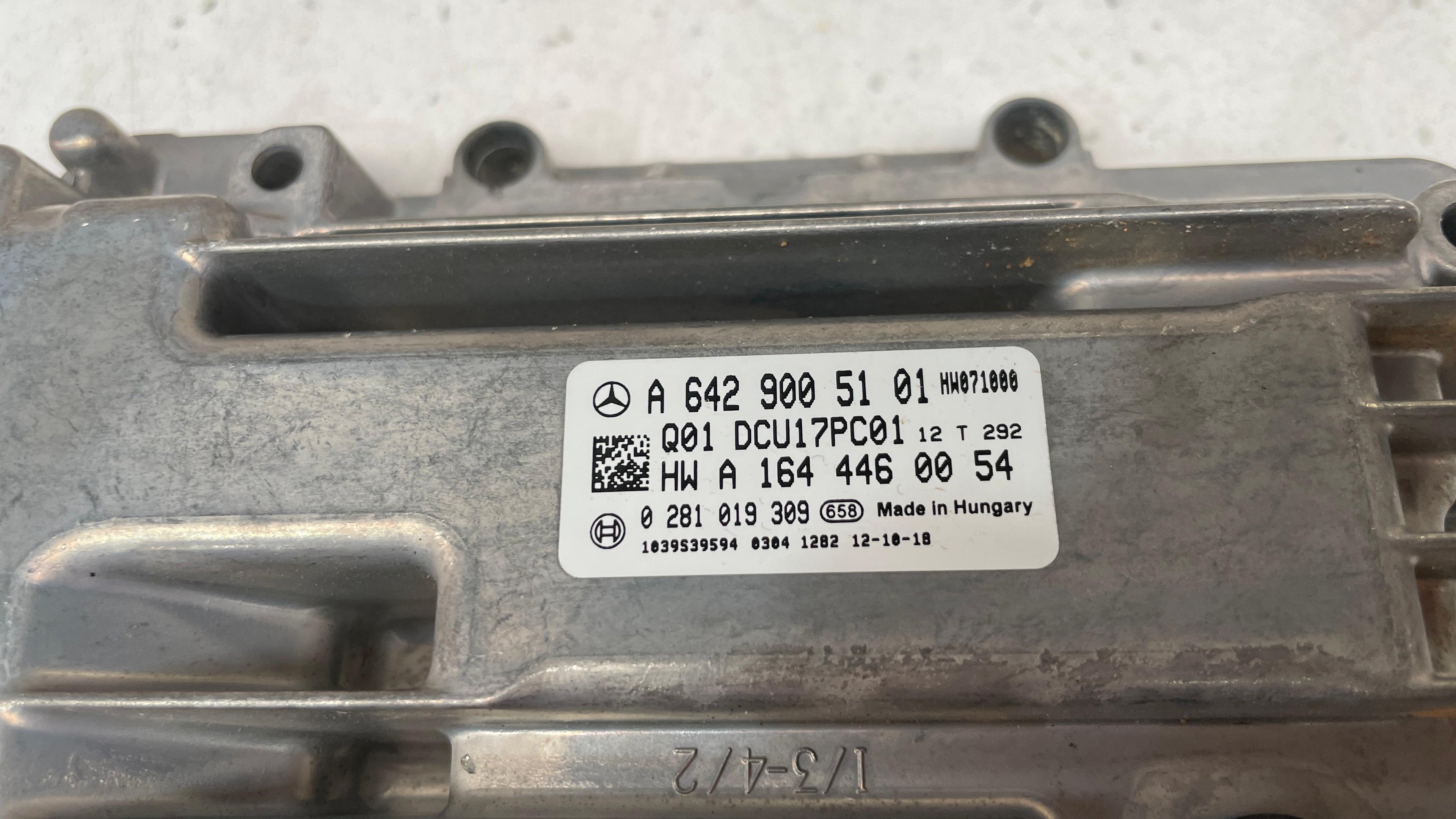 A6429005101 MERCEDES W166 CONTROL UNIT SYSTEM ADBLUE