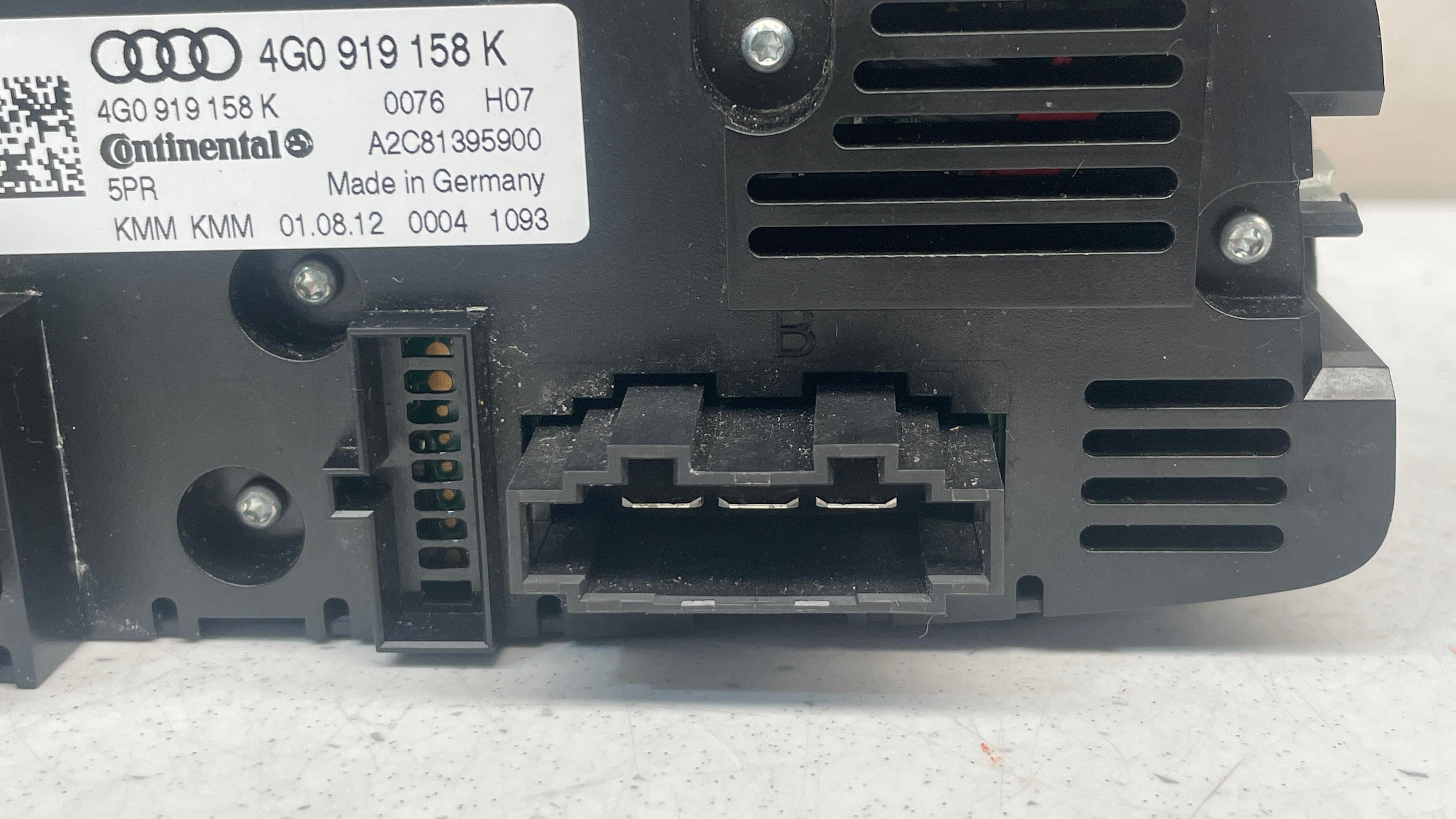 4G0919158K  AUDI A6 REAR AC CLIMATE CONTROL