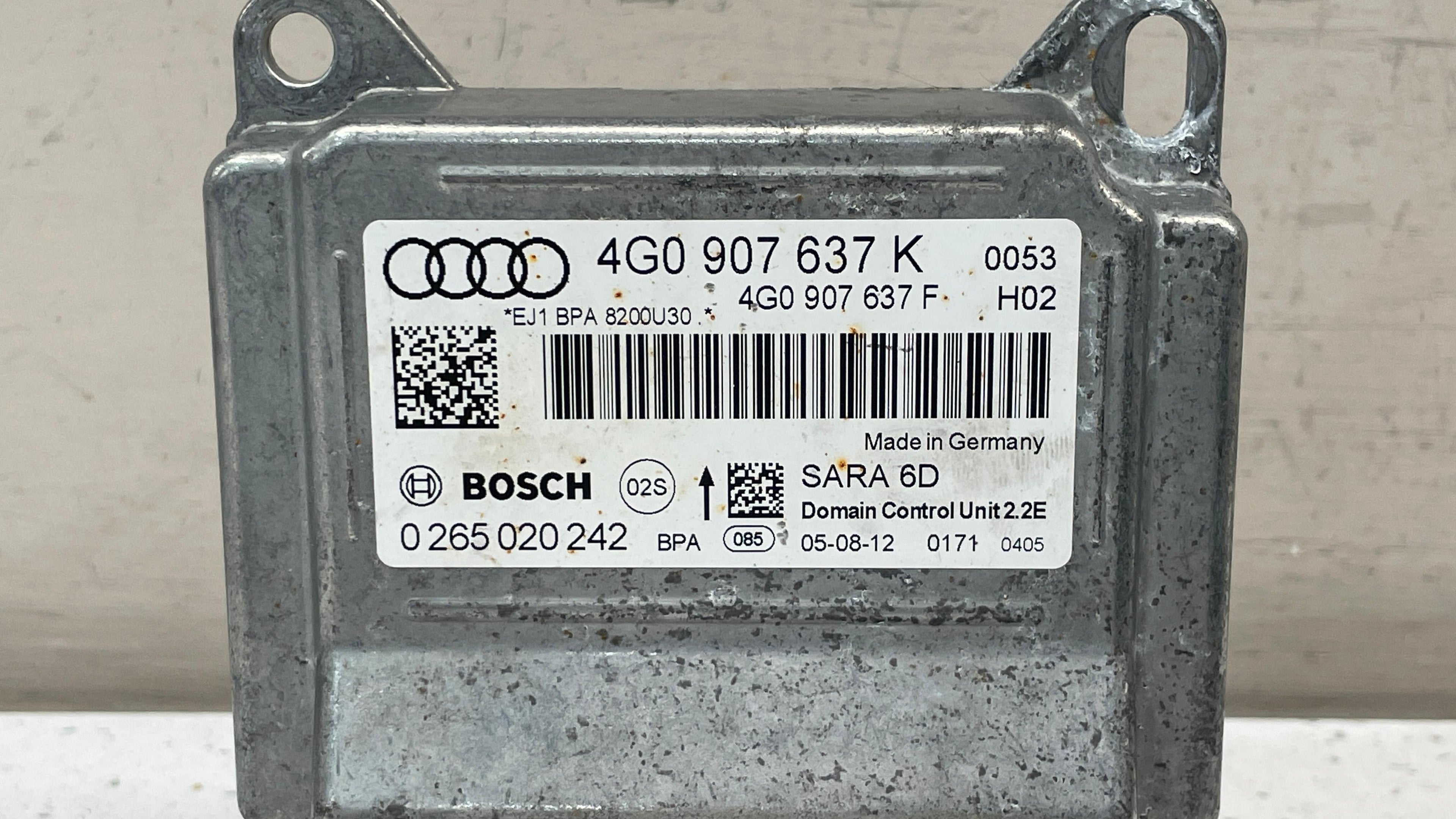 4G0907637K AUDI A6 YAW RATE SPEED SENSOR CONTROL UNIT