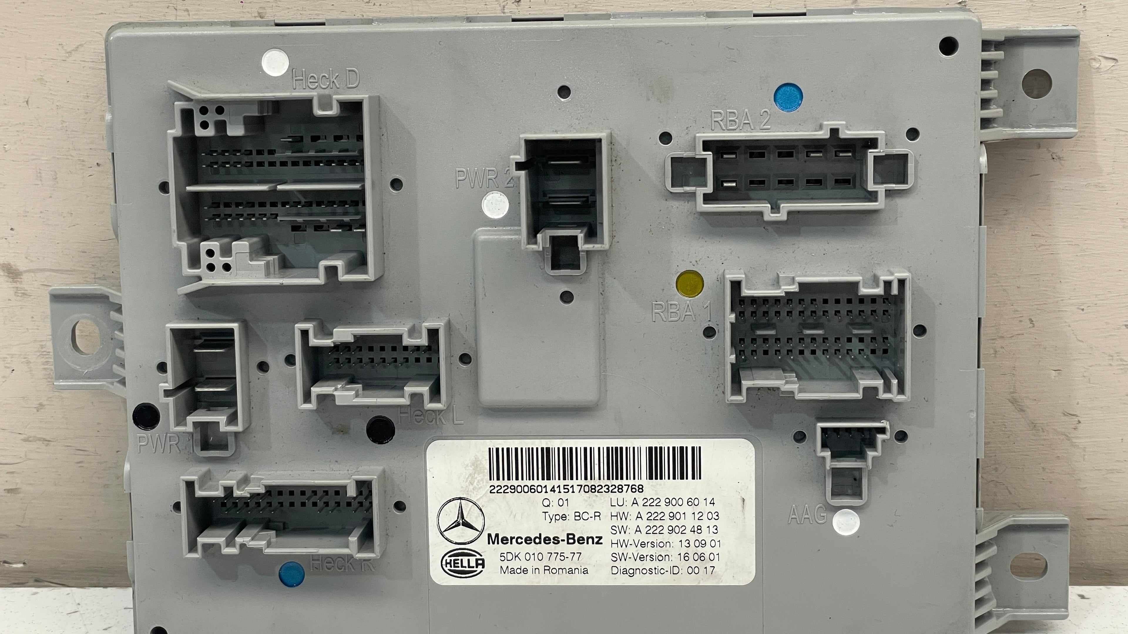 A2229006014 MERCEDES GLC SAM COMFORT CONTROL UNIT