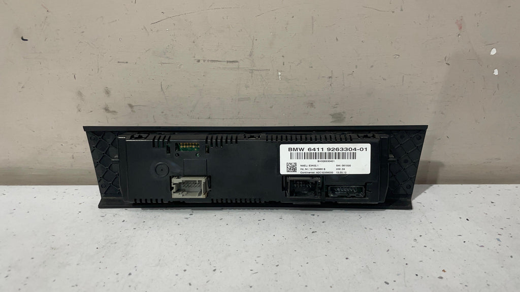 9263304-01 BMW E92 CLIMATE AC CONTROL UNIT