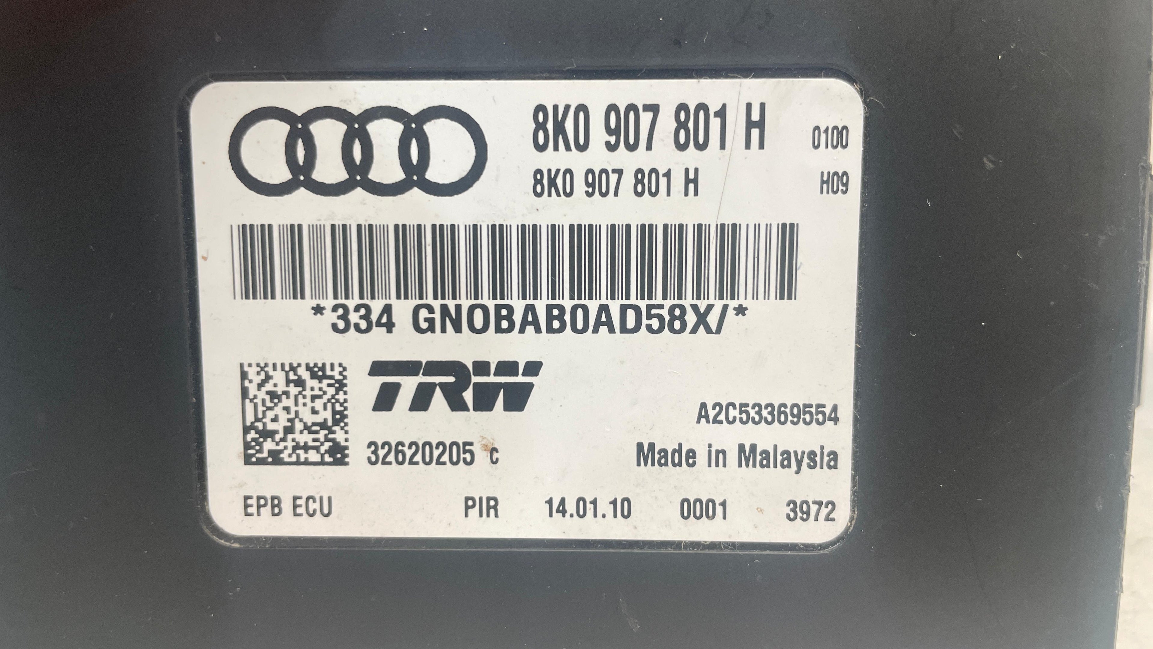 8K0907801H  AUDI A4 ELECTRONIC PARKING CONTROL MODULE