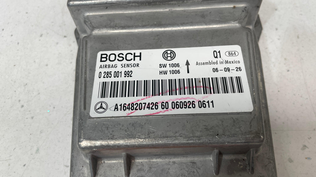 A1648207426 MERCEDES W164 SRS CRASH IMPACT CONTROL MODULE