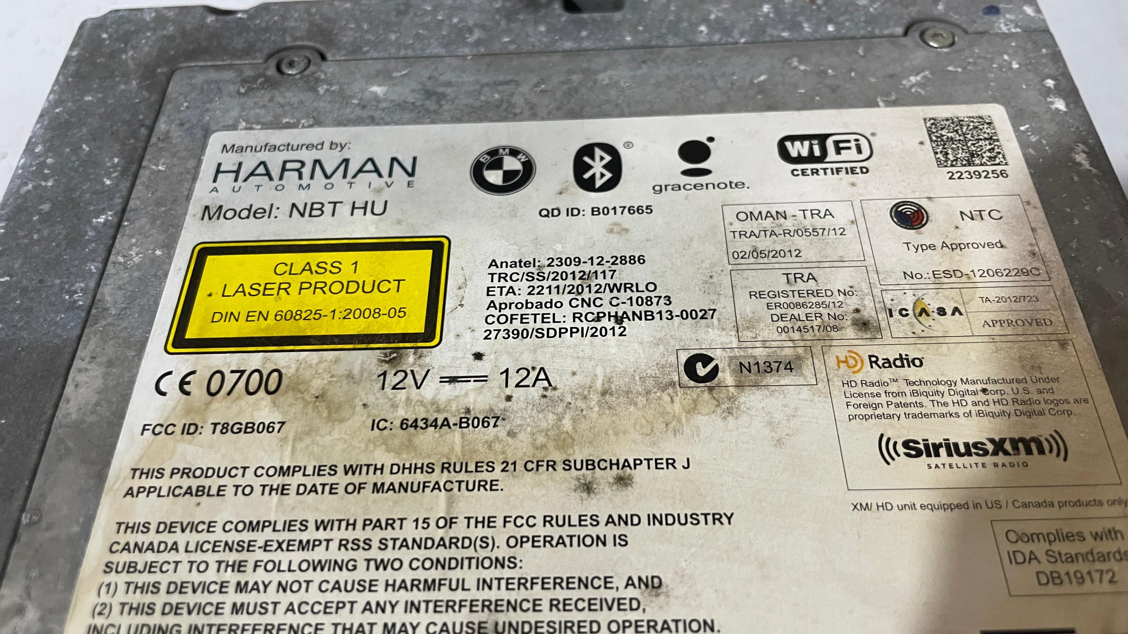 CI938756801  BMW F01  STEREO RADIO NAVIGATION UNIT