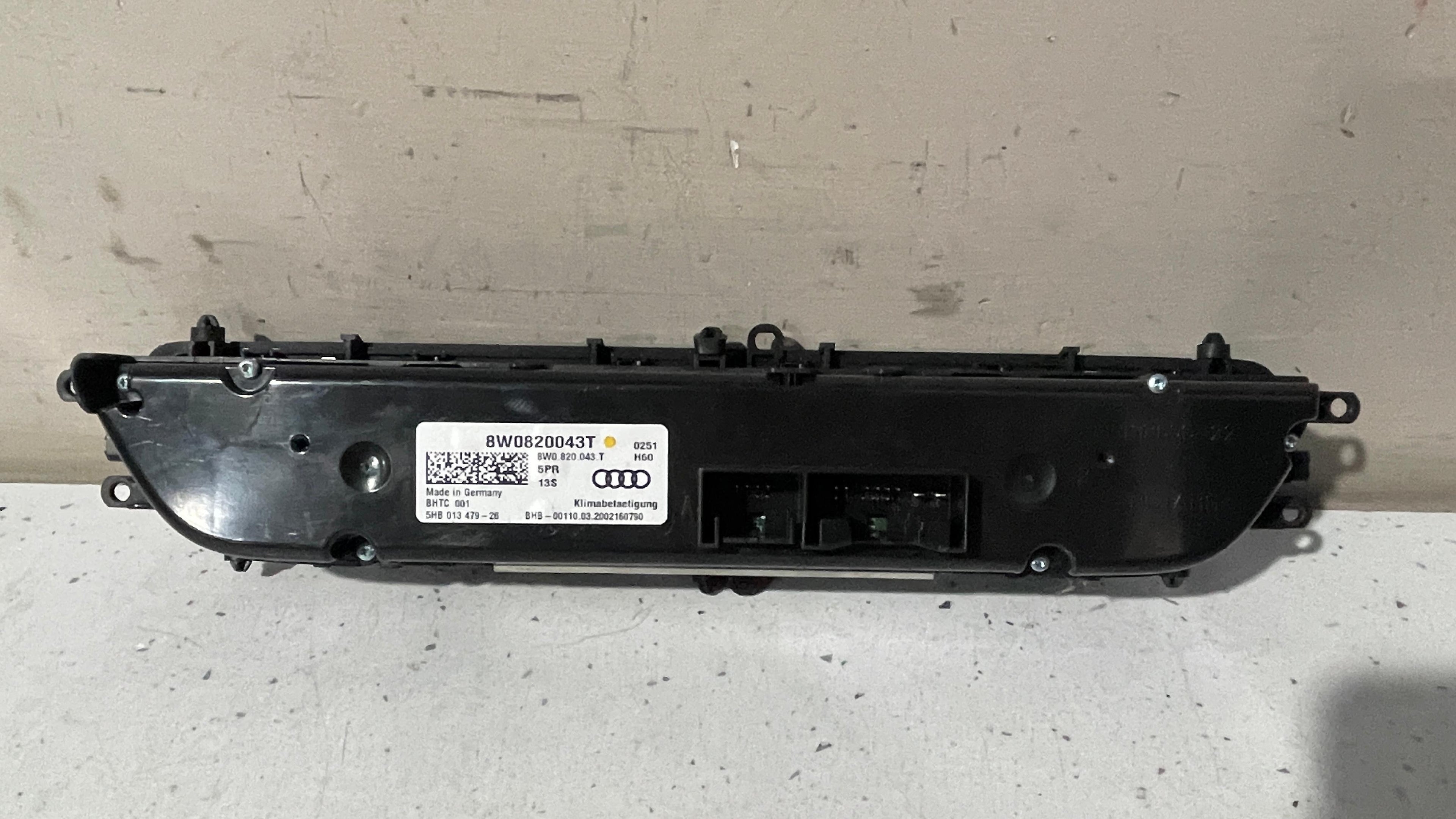 8W0820043T AUDI A5 HEATER CONTROL PANEL SWITCH