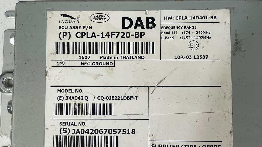 CPLA-14F720-BP  LAND ROVER DAB CONTROL MODULE ECU UNIT