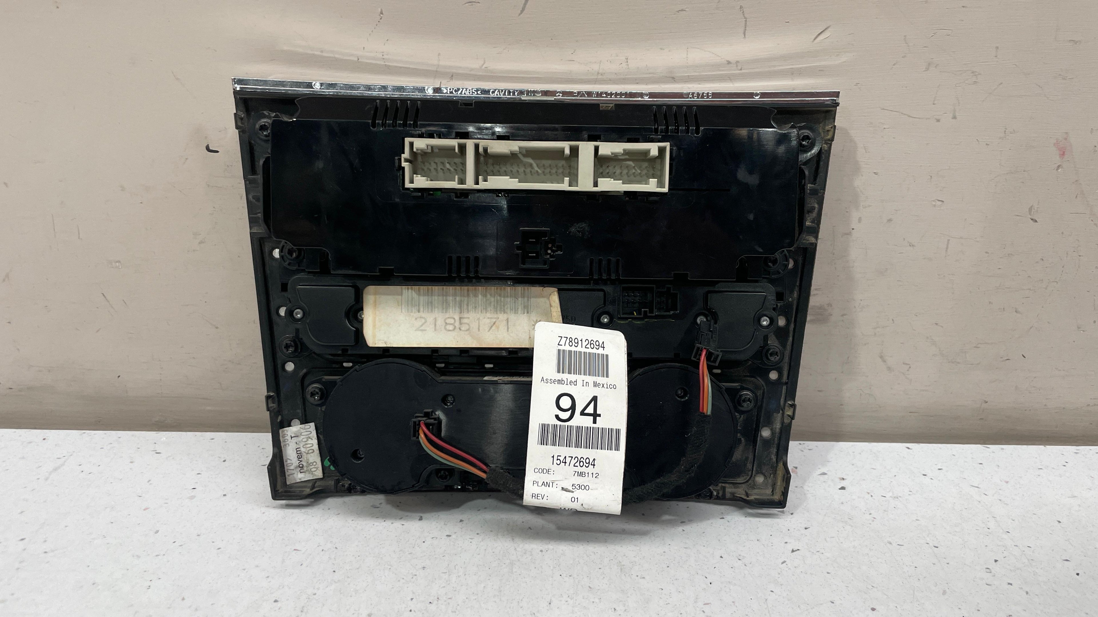 A2518702889 MERCEDES W164 CLIMATE CONTROL PANEL SWITCH