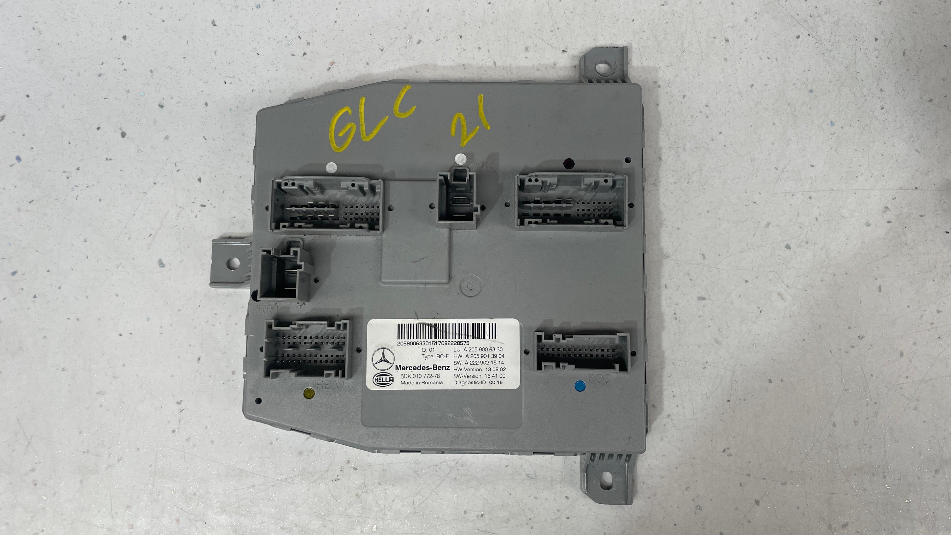 A2059006330 MERCEDES W205 SAM CONTROL MODULE UNIT