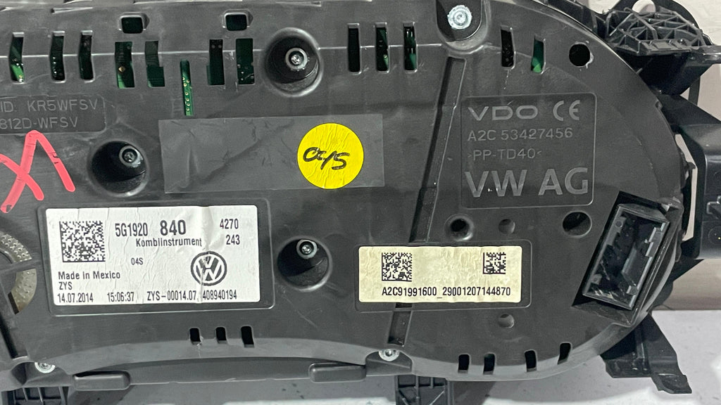 5G1920840 VOLKSWAGEN GOLF VII SPEEDOMETER INSTRUMENT CLUSTER