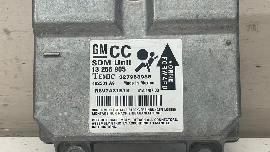 327963935 OPEL CORSA SRS CONTROL UNIT