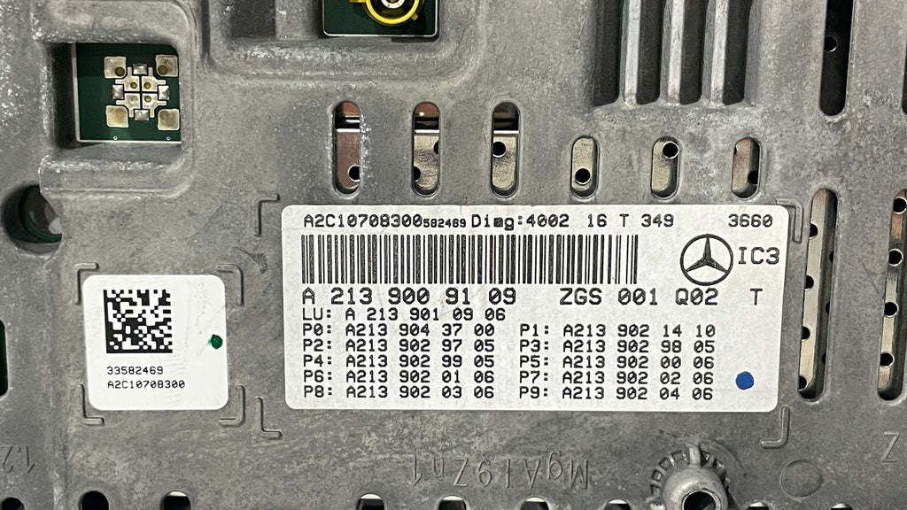 A2139009109 MERCEDES W213 INSTRUMENT CLUSTER PANEL