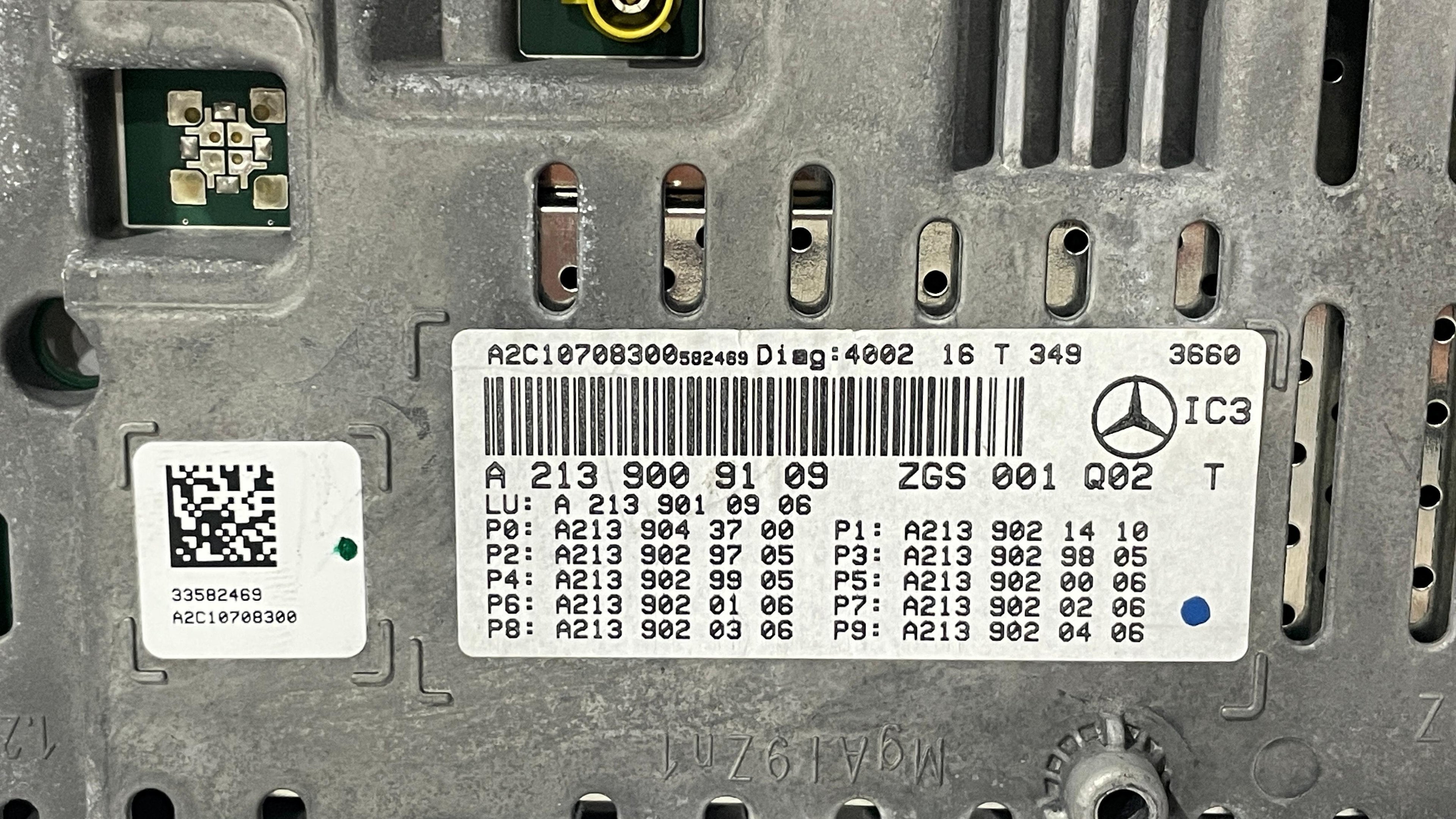 A2139009109 MERCEDES W213 INSTRUMENT CLUSTER PANEL