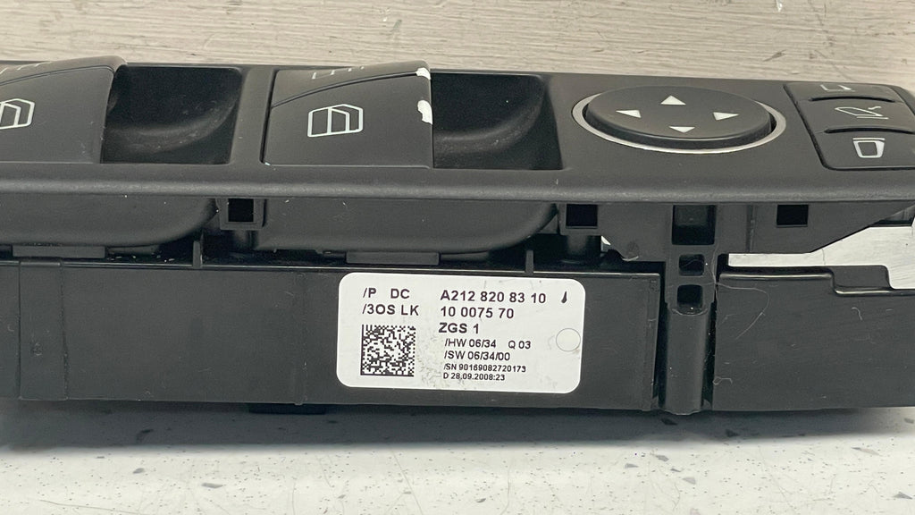 A2128208310 MERECEDES W212 WINDOW SWITCH CONTROL UNIT
