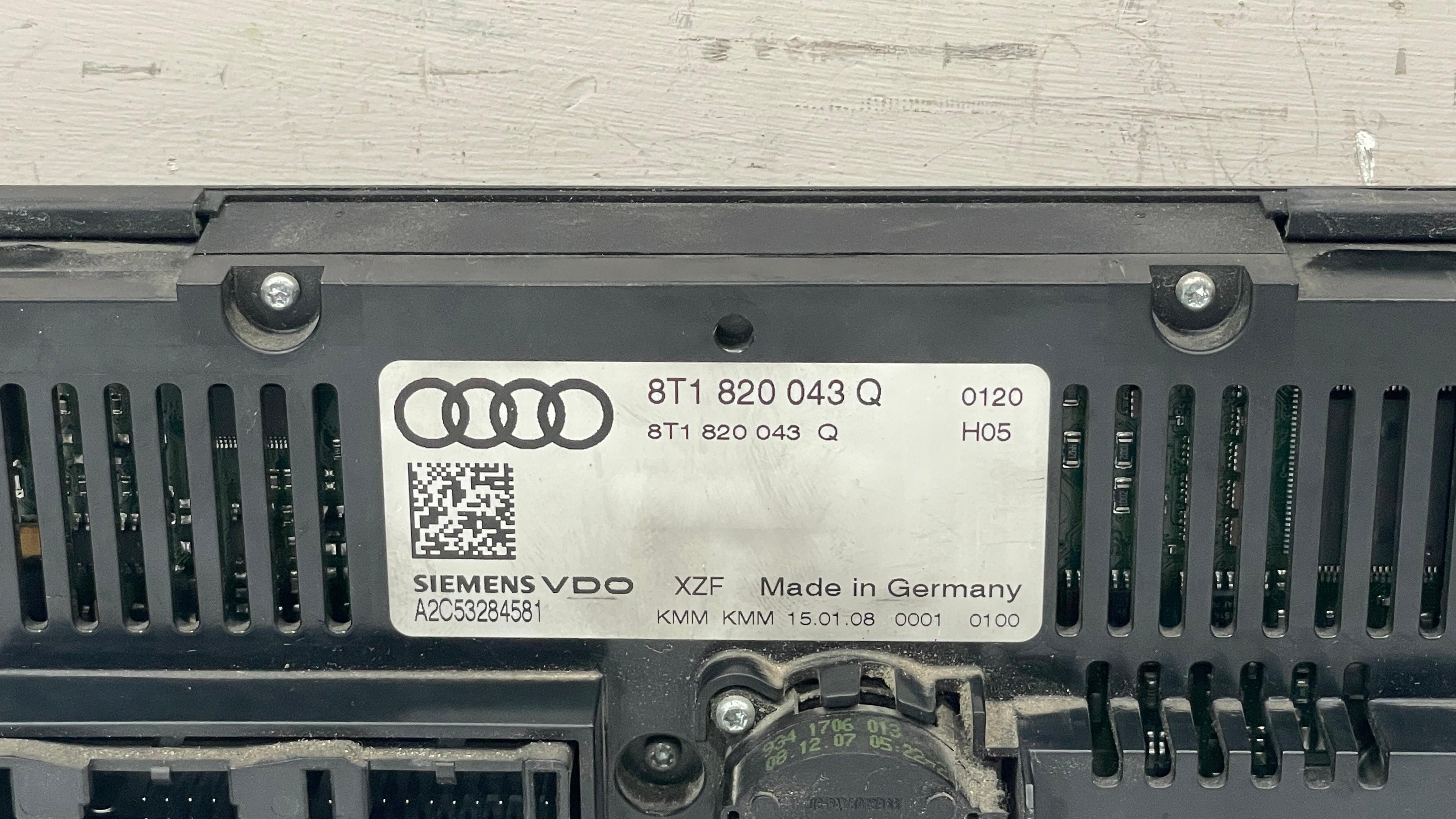 8T1820043Q AUDI A4 DISPLAY CLIMATRONIC PANEL SWITCH