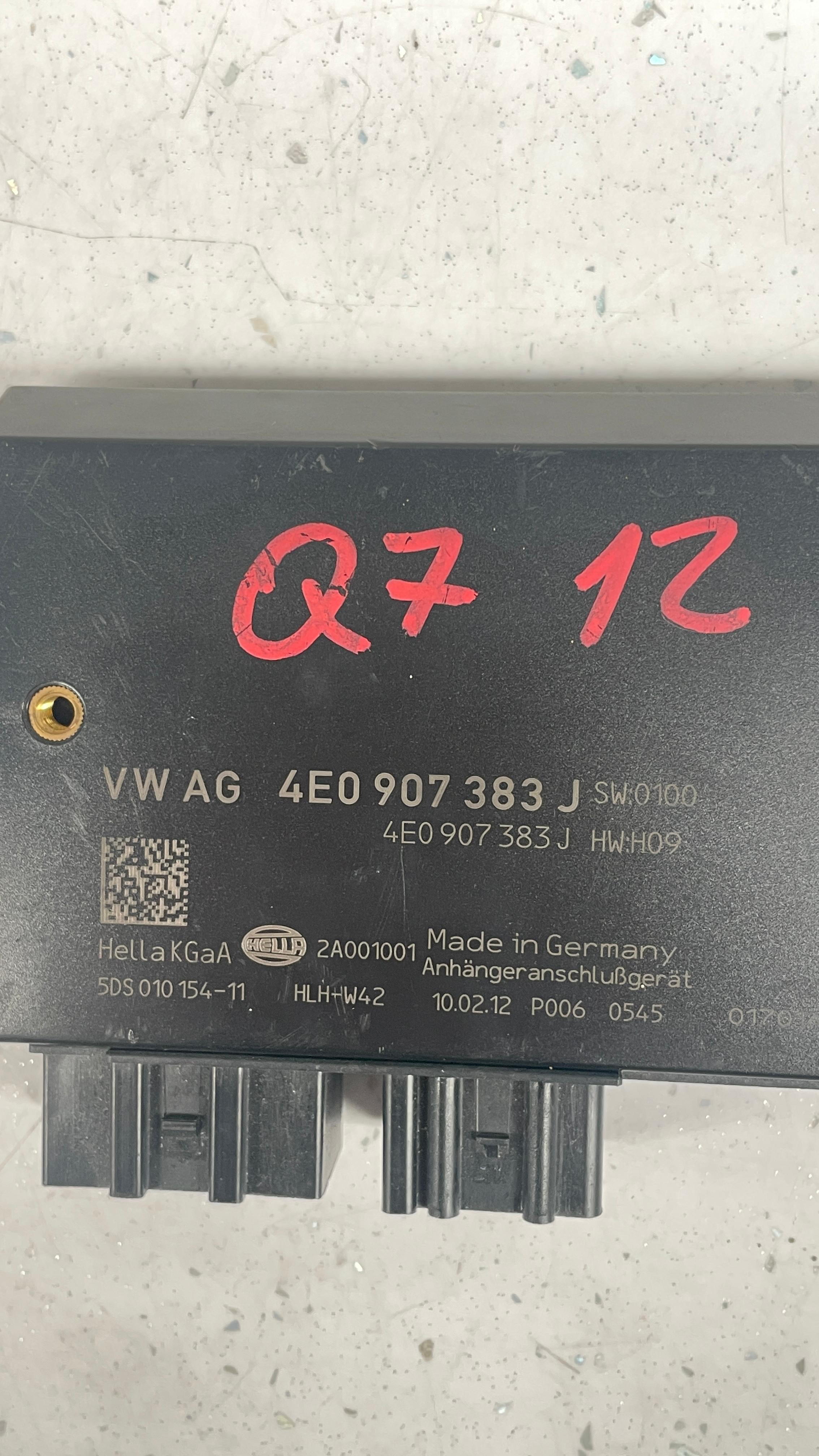 4E0907383J AUDI TRAILER TOW CONTROL